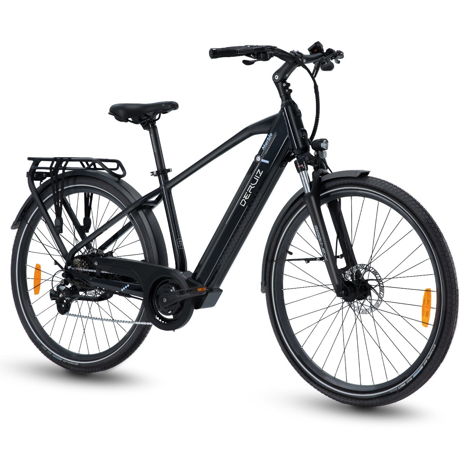 DERUIZ E-Bike »Elektrofahrrad 28 Zoll für Herren, 644 wh Trekking Ebike  Cityrad«, 8 Gang SHIMANO SHIMANO ALTUS 11-32T Schaltwerk, Kettenschaltung,  Heckmotor 250,00 W, 644Wh Batterien mit großer Kapazität