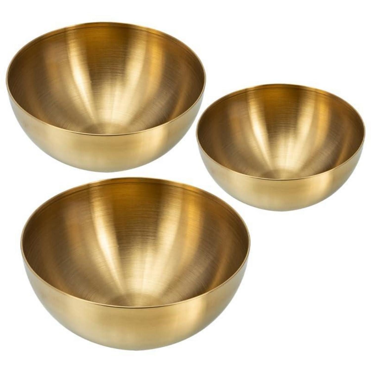LuxusKollektion Rührschüssel Rührschüssel Edelstahl 15cm Gold, Metall
