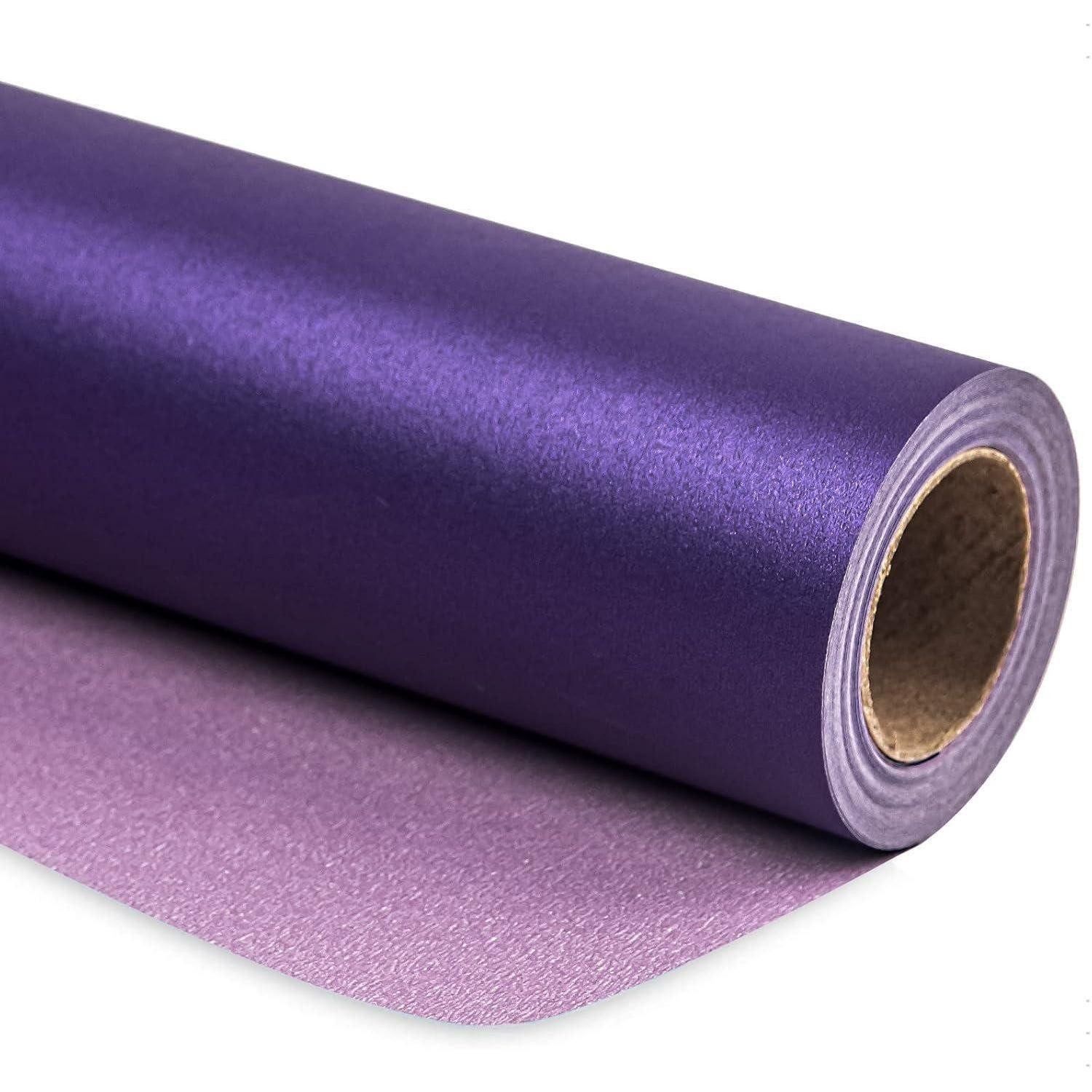LuxusKollektion Geschenkpapier Geschenkpapier violett matt perlig 43 cm 10 m Dunkelviolett