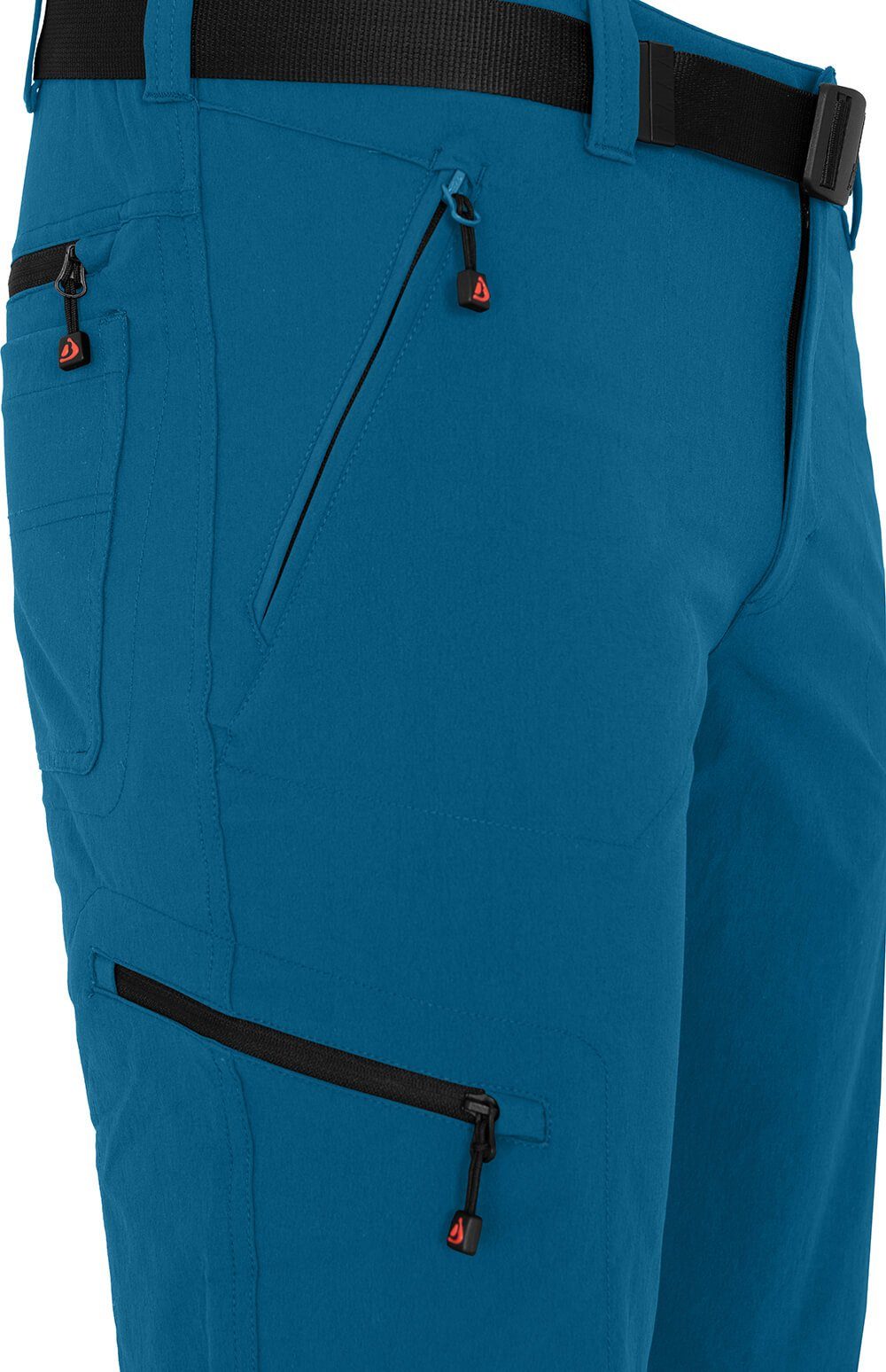 Bergson Outdoorhose REDWOOD BERMUDA Herren pflegeleicht, Wandershorts, vielseitig, blau Saphir Normalgrößen