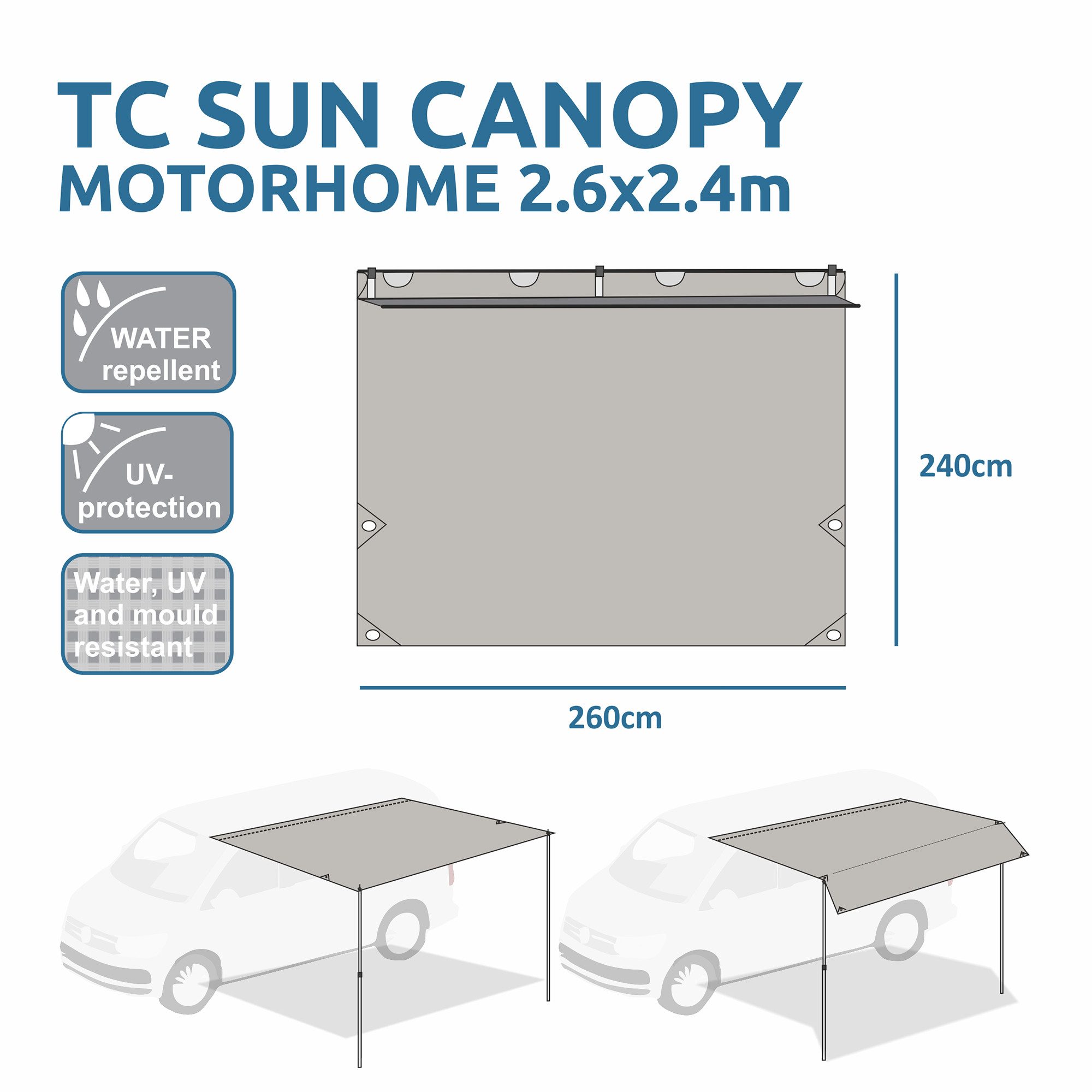 yourGEAR Sonnensegel your GEAR Motorhome Cotton günstig online kaufen