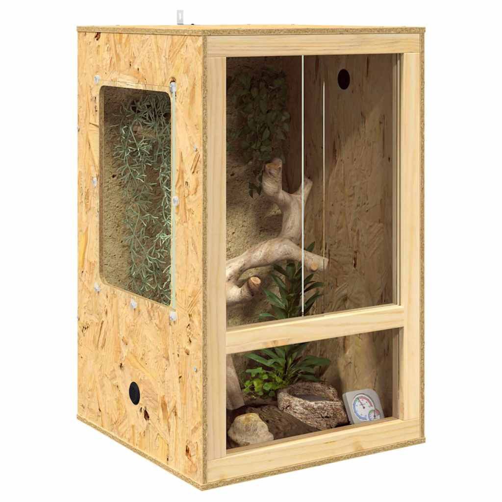 vidaXL Terrarium Terrarium Braun 50 x 50 x 80 cm OSB