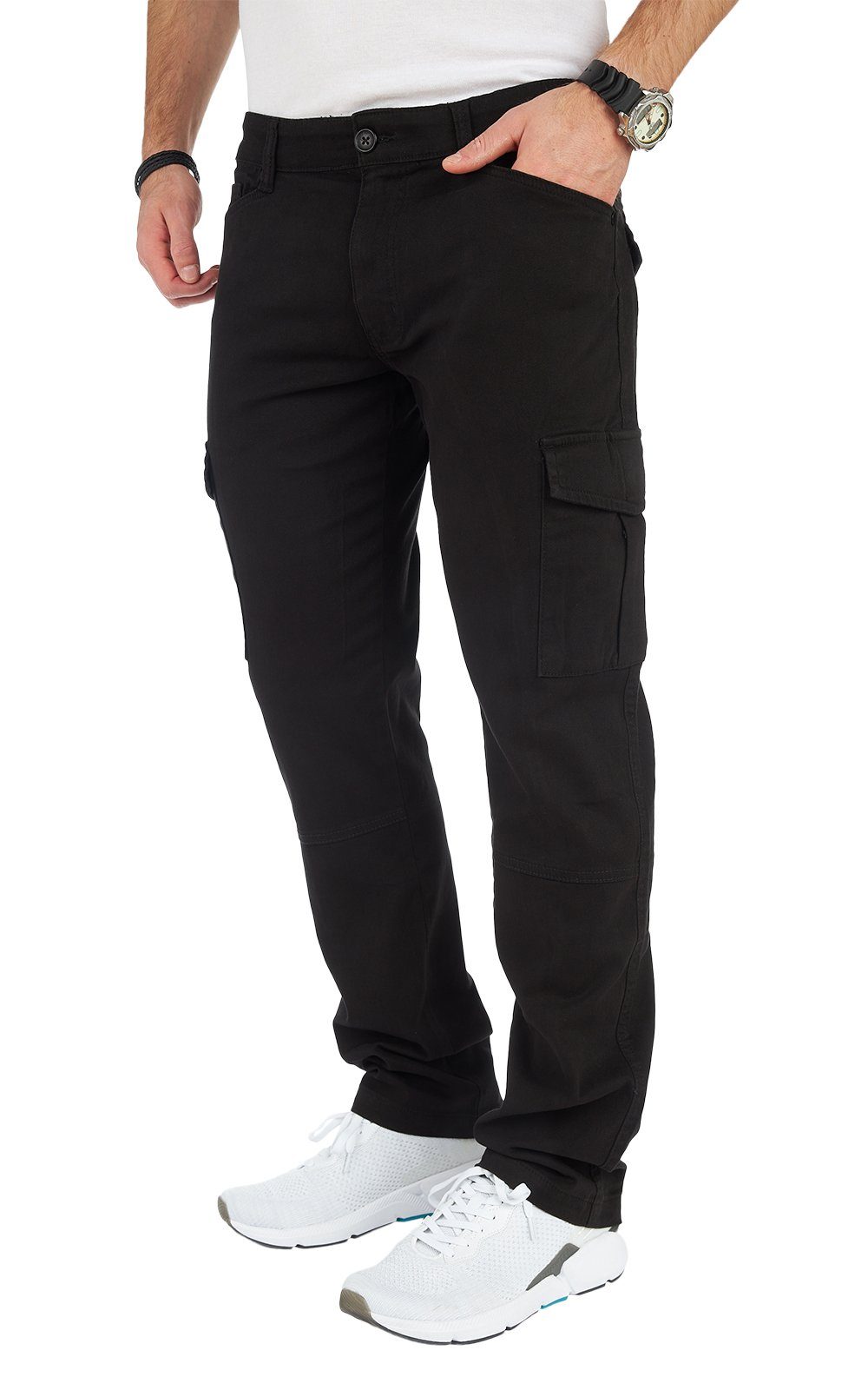 Cargohose Styleko Black Cargohose Chino Cargohose Cargohose Herren männer Hose 8010 Styleko