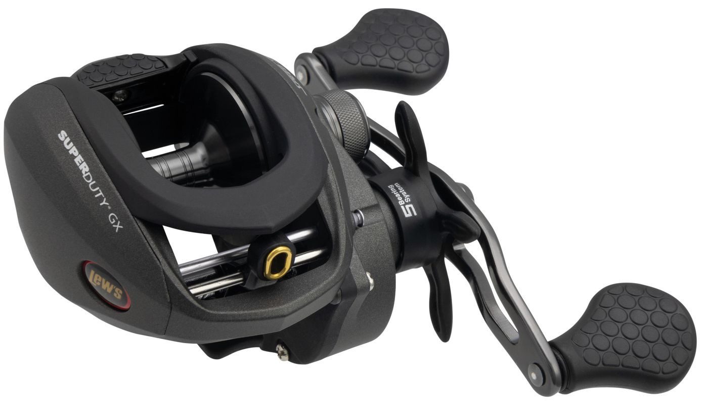 Lews Baitcastrolle Lews Baitcaster Multirolle SUPER DUTY GX3 Linkshand Rolle)