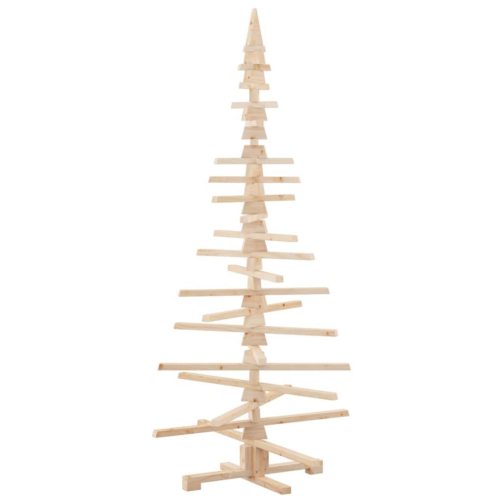 vidaXL Künstlicher Weihnachtsbaum Weihnachtsbaum Holz zum Schmücken 180 cm Massivholz Kiefer
