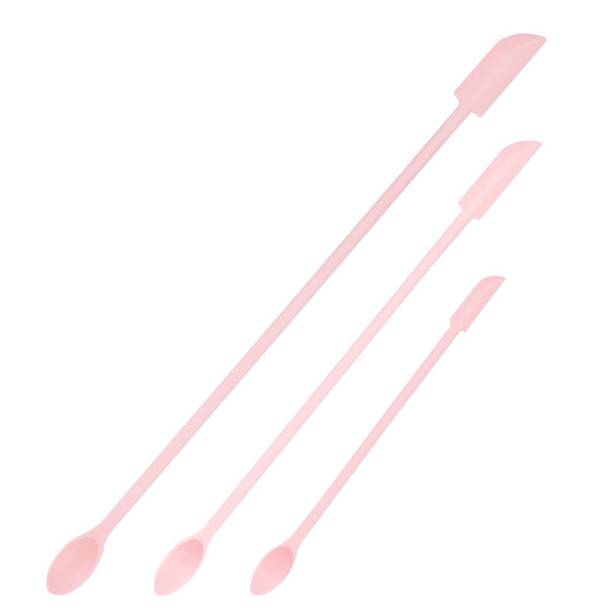 DEBAIJIA Puderpinsel Silikon‑Doppelspatel‑Set, zum Umfüllen von Kosmetik