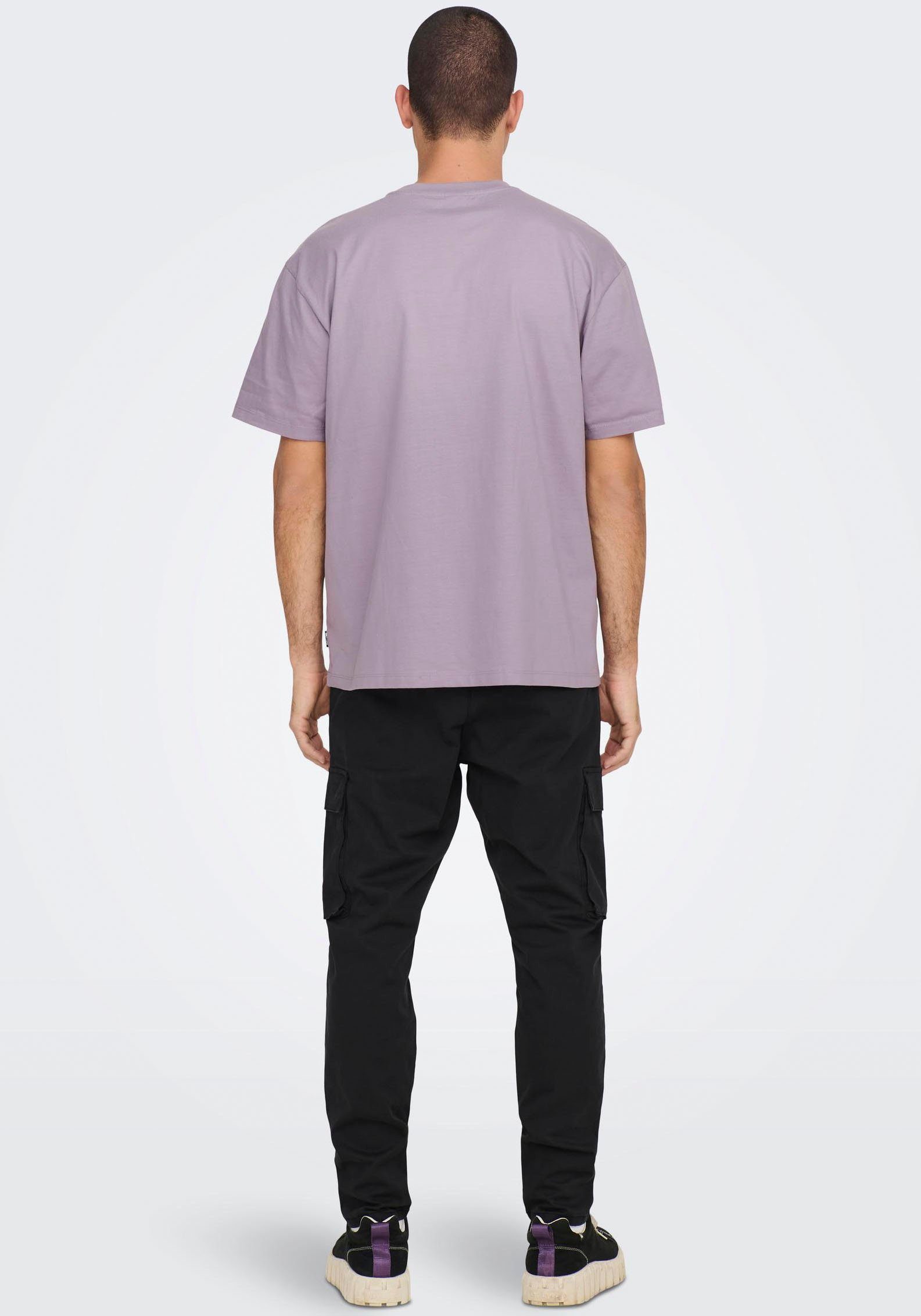 ash T-Shirt purple ONLY SONS & FRED