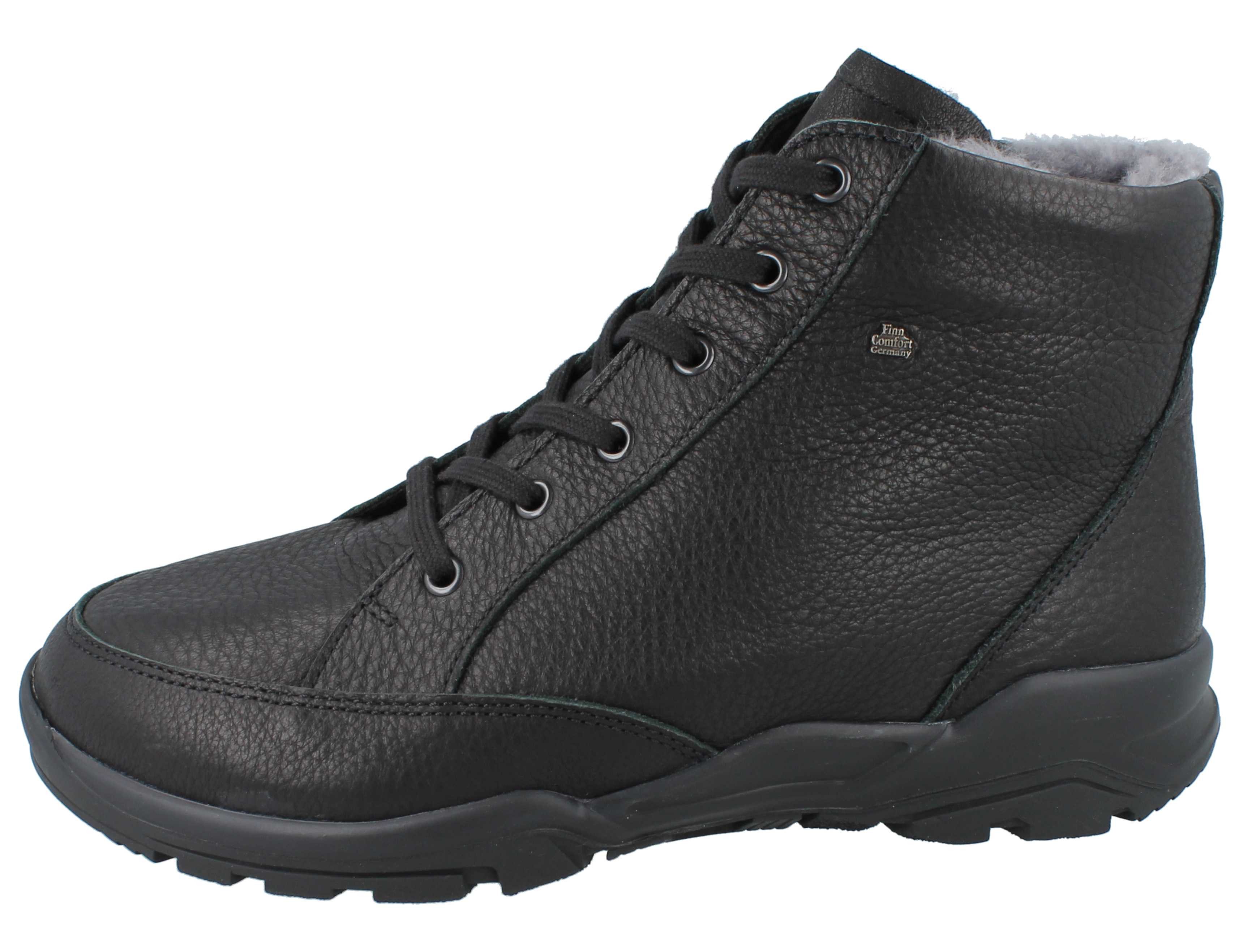 Finn Comfort FINN COMFORT Erding Herren Winterstiefel Reißverschluss schwarz Winterstiefel Wechselfußbett