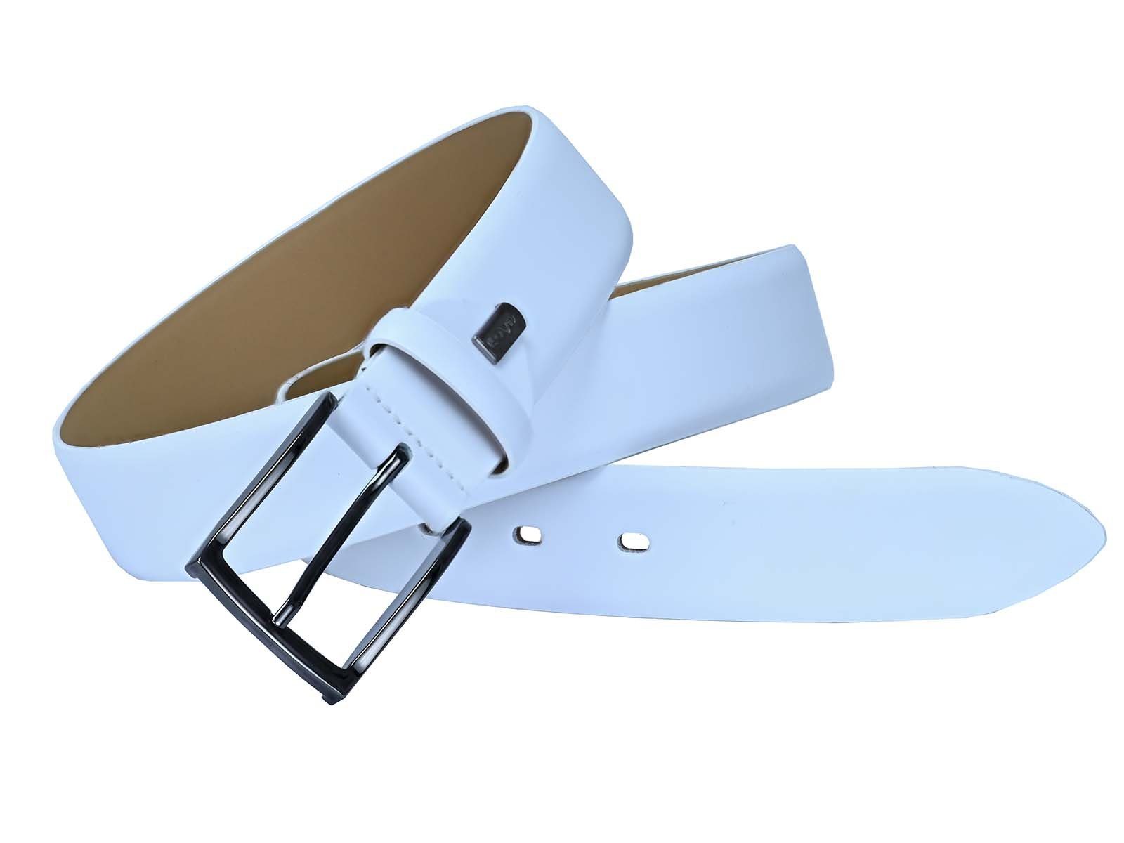 mm Belts Men’s LLOYD dkl.Schließe 35 Ledergürtel white LLOYD-Herren-Ledergürtel