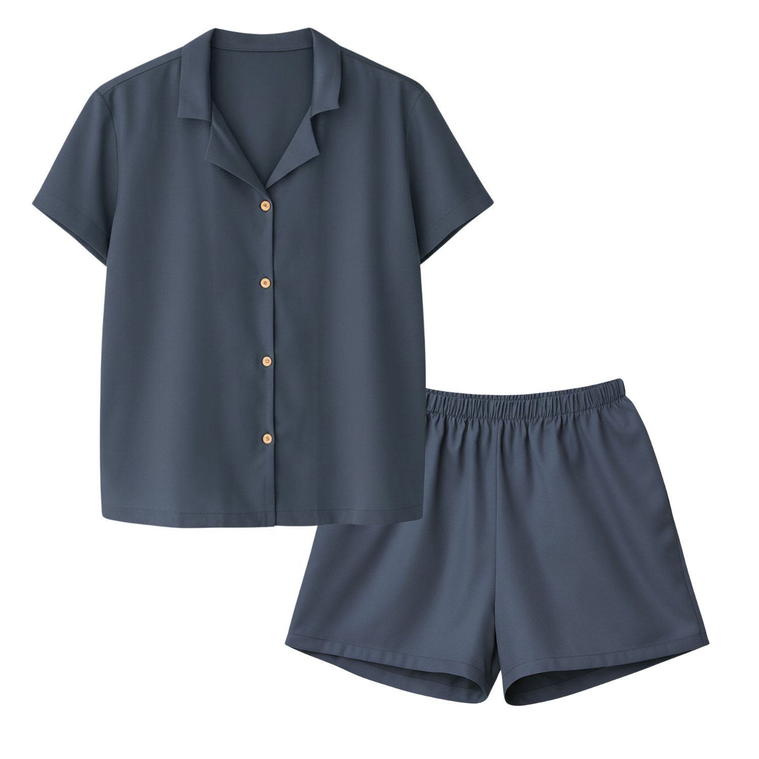 AGA.PIE Schlafanzug Bambus Lyocell kurz (Set, Kurzarm) atmungsaktiv