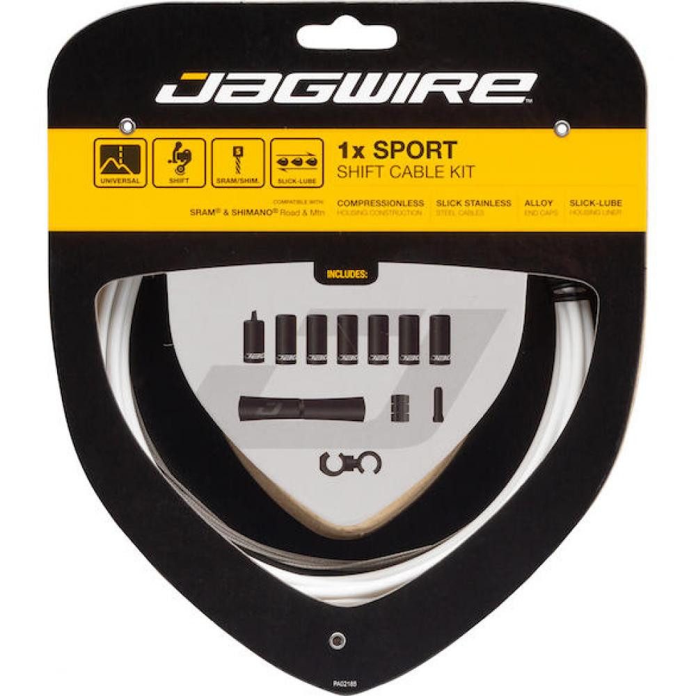 Jagwire Bremszug Jagwire Schaltzugset 1X Sport Shift Weiß