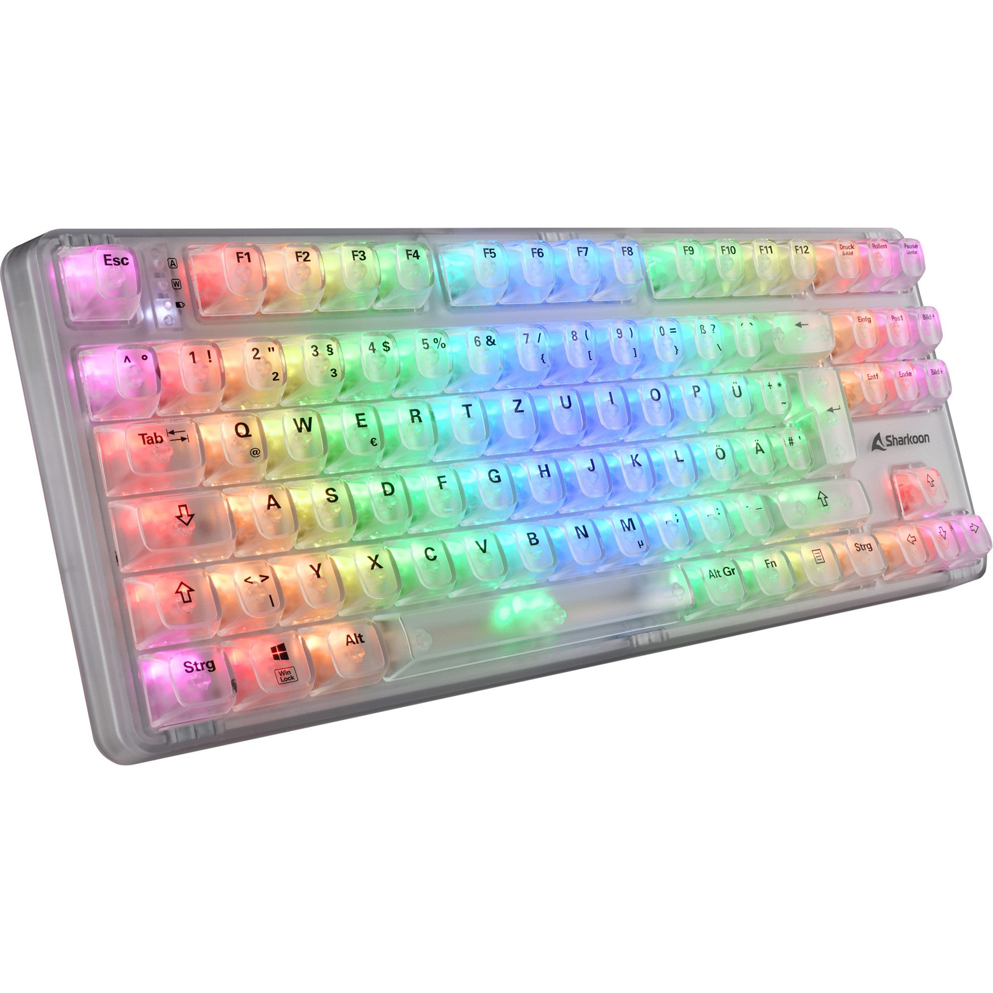 Sharkoon Crystal Shark, Gaming-Tastatur Tastatur
