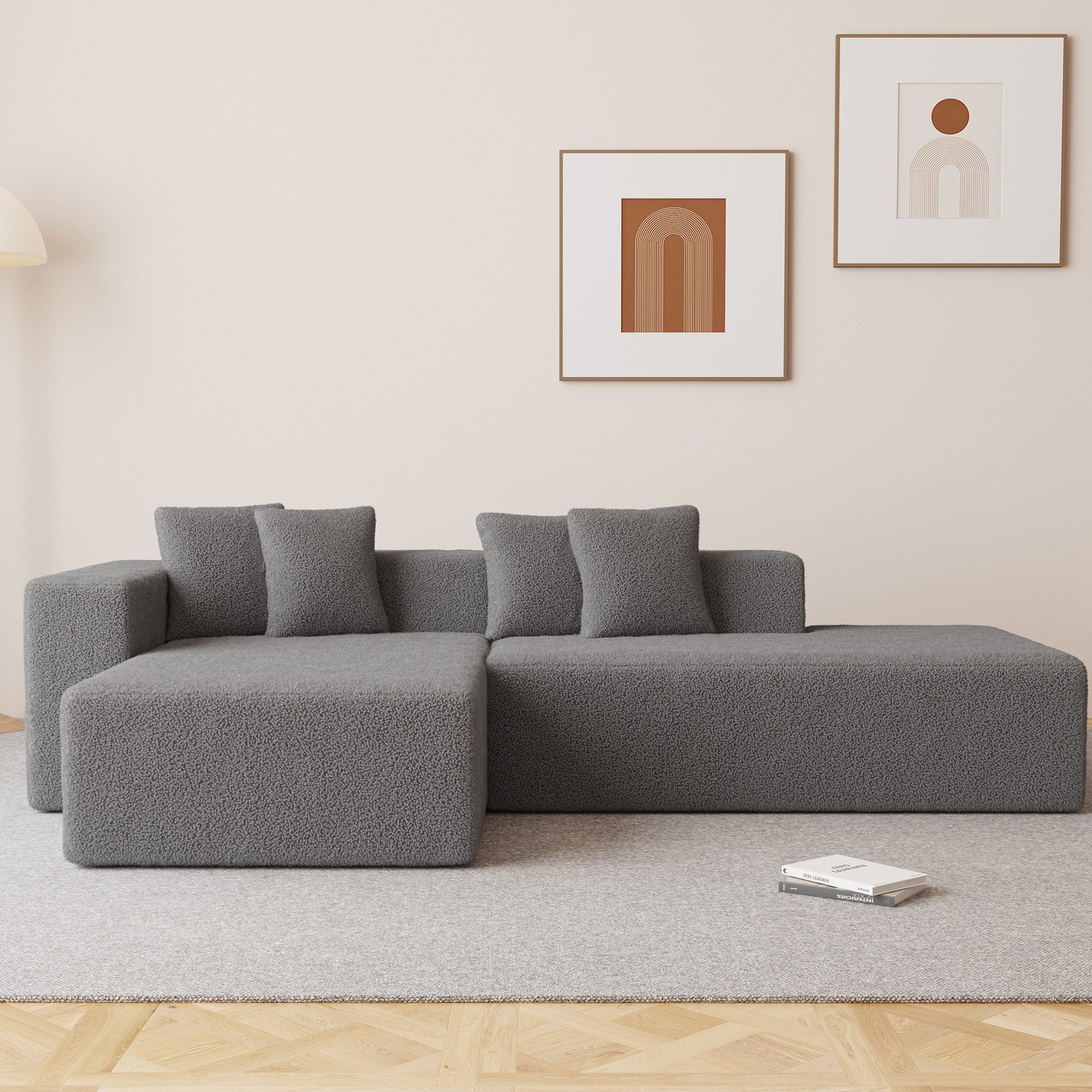 SANODESK Ecksofa Modulares Ecksofa in L-Form günstig online kaufen