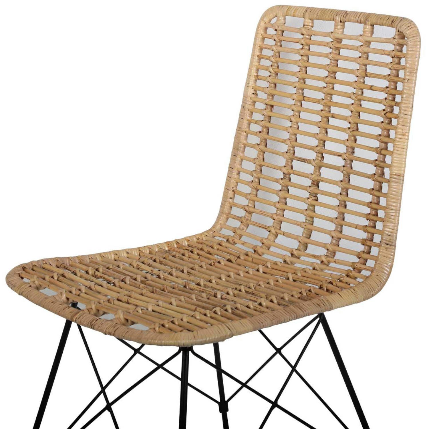 Casa Moro Stuhl Rattan-Stuhl Valencia Natur - aus Naturrattan handgeflochte günstig online kaufen