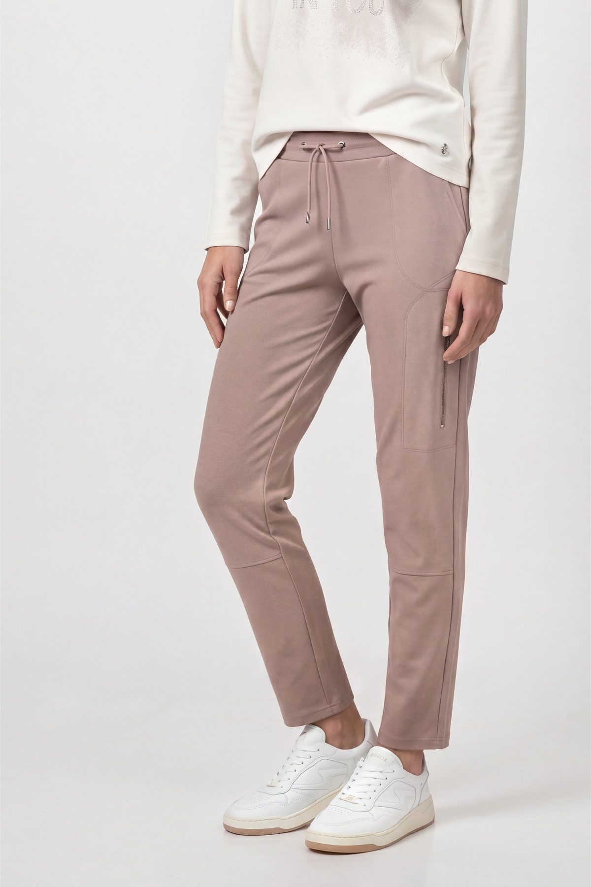 Monari Jogger Pants mit Reißverschluss