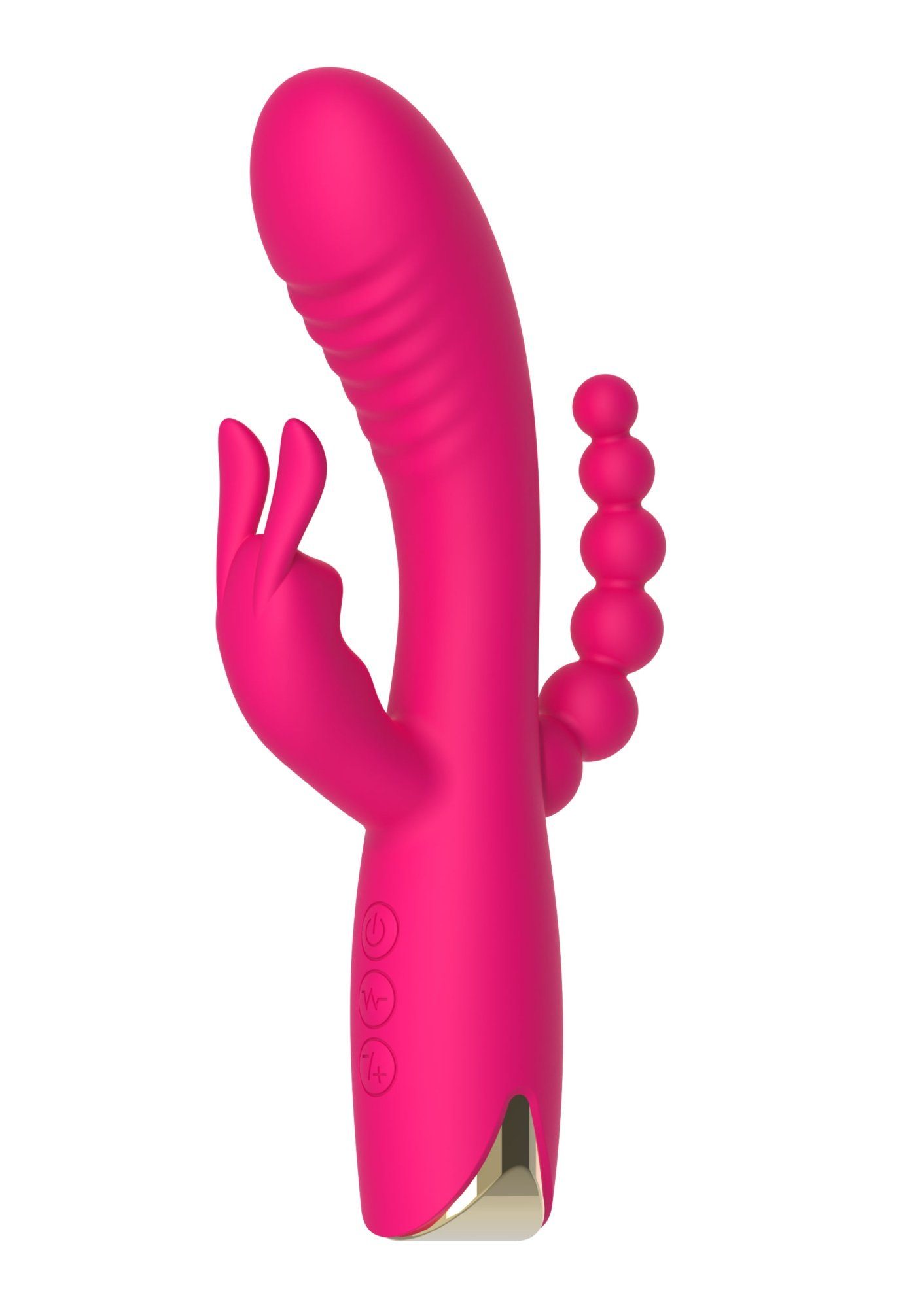 TOYJOY Rabbit-Vibrator Triple Vibrator Dreifach Stimulierung Vagina, Anus und Klitoris
