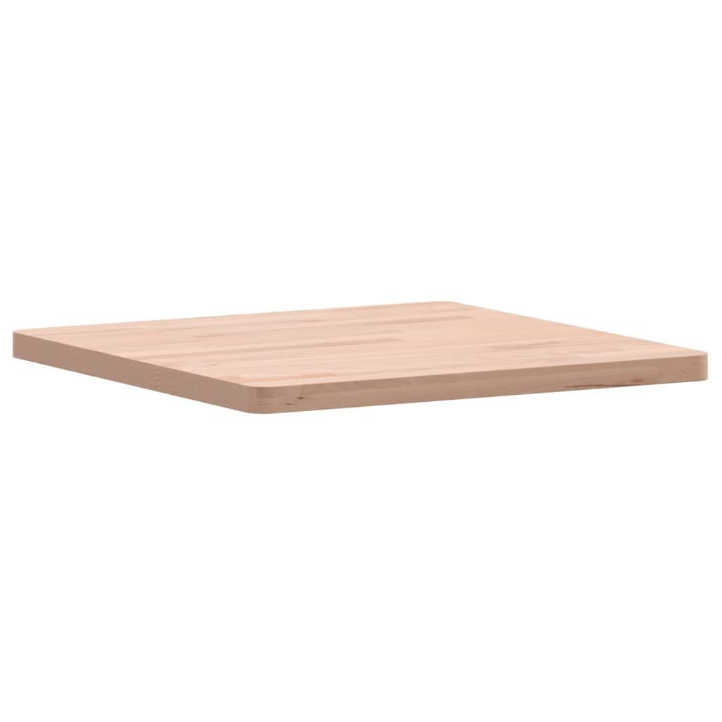 furnicato Tischplatte Quadratisch cm 50x50x2,5 Massivholz Buche