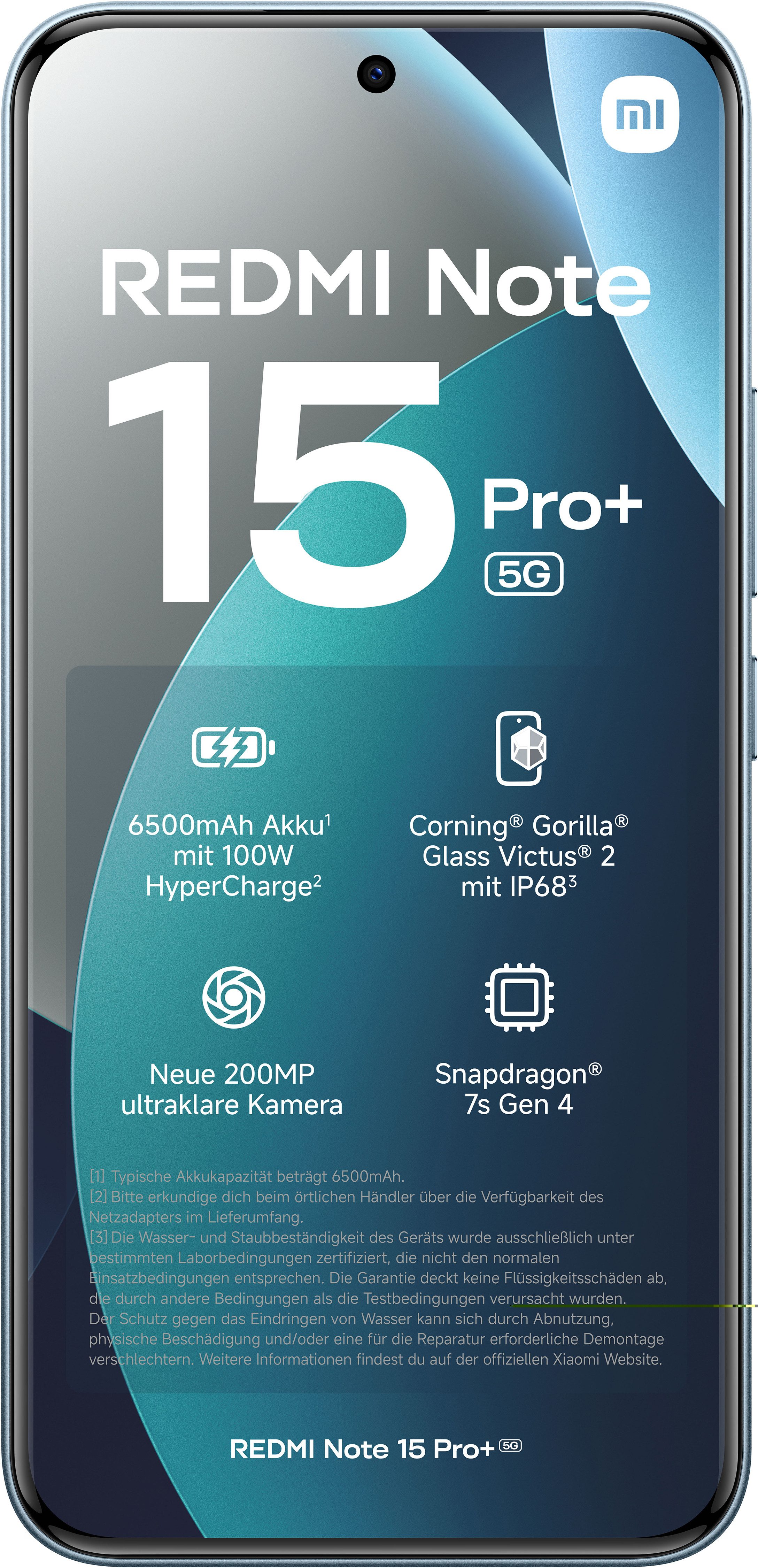 Xiaomi Redmi Note 15 Pro+ 5G 8+256 Smartphone (17,34 cm/6,83 Zoll, 256 GB Speicherplatz, 200 MP Kamera)