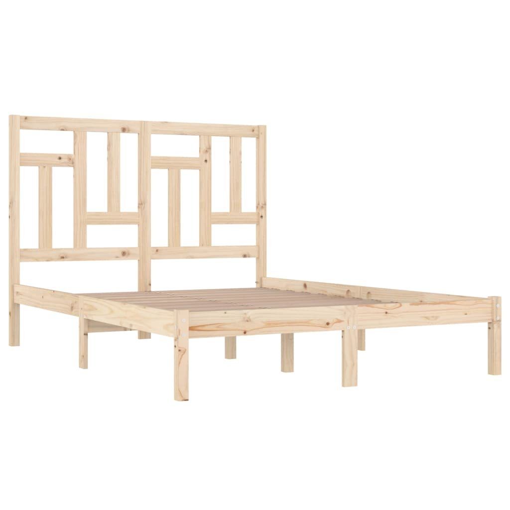 vidaXL Bettgestell Massivholzbett Kiefer 200x200 cm Bett Bettrahmen Bettges günstig online kaufen
