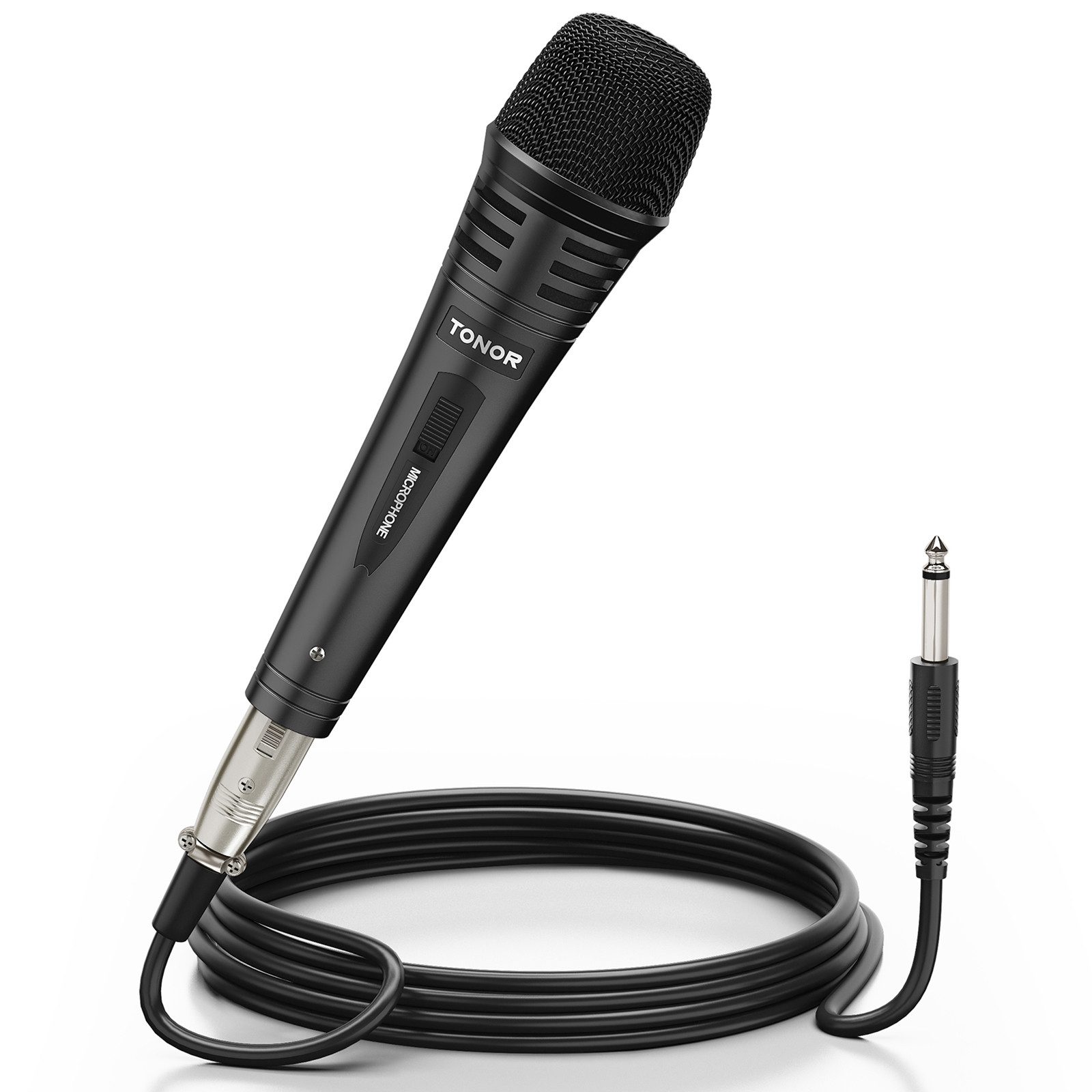 TONOR Mikrofon Dynamischer Mikrofon mit 5m, 6,35mm Klinke Handmikrofon Microphone