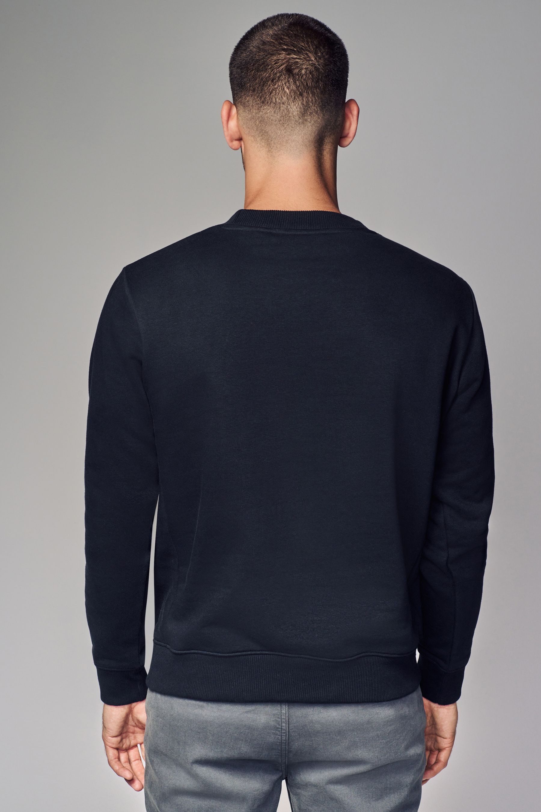 Next Sweatshirt Premium Jersey-Pullover – Rundhalspullover günstig online kaufen