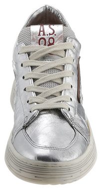 A.S.98 Sneaker im Metallic-Look, Freizeitschuh, Halbschuh, Schnürschuh