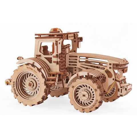 Selva Technik 3D-Puzzle WOOD TRICK Traktor, 401 Bauteile, Puzzleteile