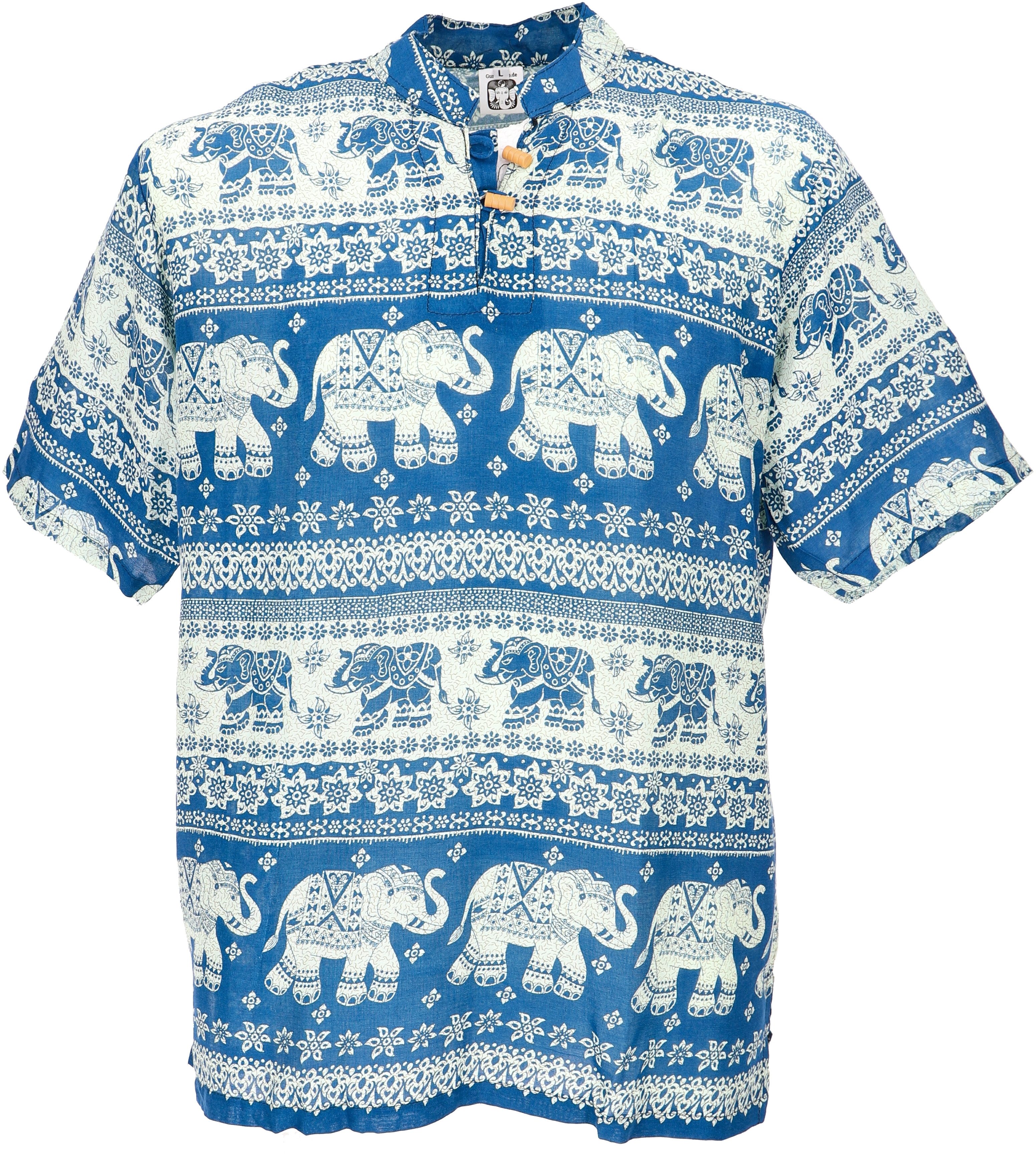 Guru-Shop Hemd & Shirt Yoga Hemd, Thailand Hemd mit Elefanten,.. Hippie, Et günstig online kaufen