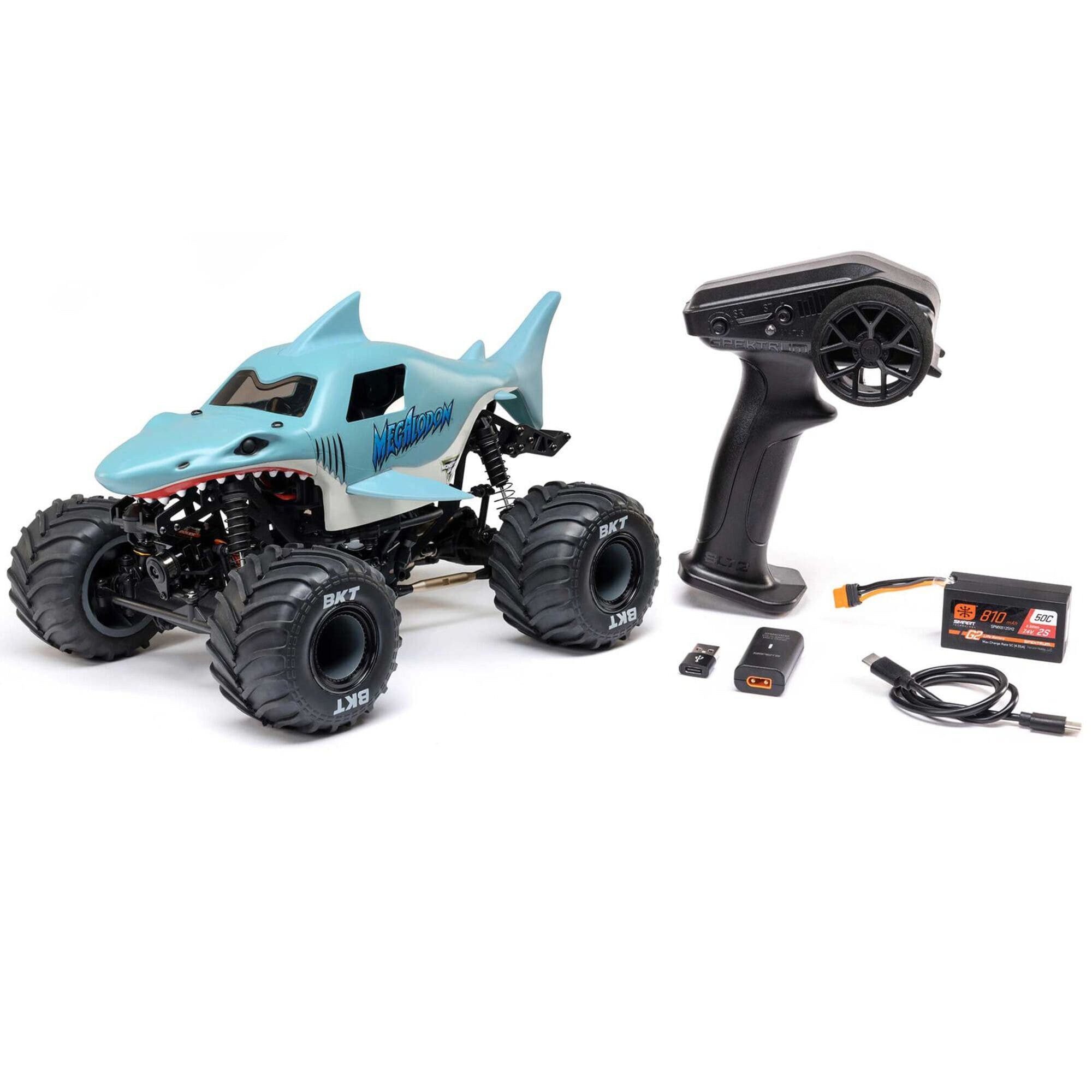 RC-Monstertruck Losi 1:18 Mini LMT Megalodon 2S 4X4 RTR Brushed Monster Truck RTR