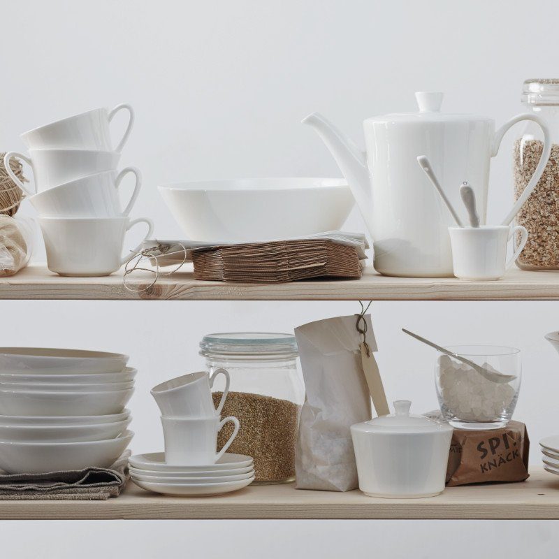 Rosenthal Becher Jade Weiß, Bone China, Porzellan, 13 cm