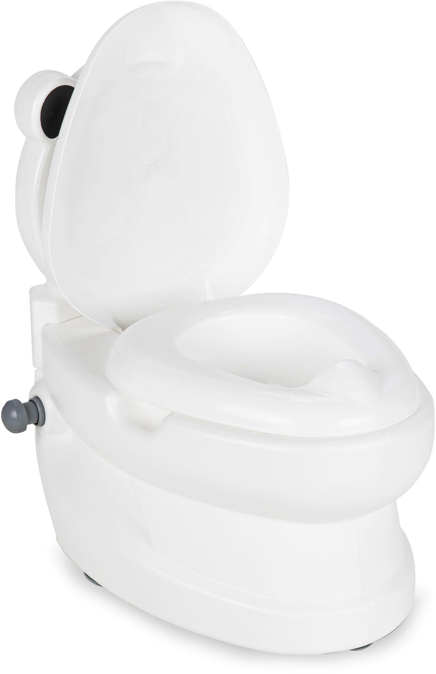 Jamara Toilet Trainer My Little Toilet, Panda, with flushing sound and toilet paper holder