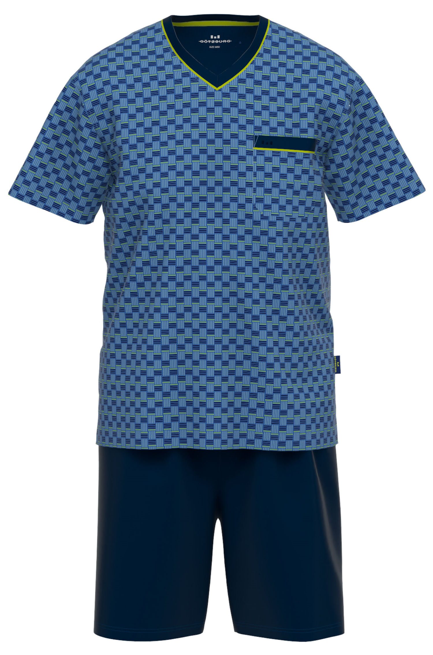 GÖTZBURG Shorty Heren Shorty Pyjama kurz (2 tlg) Baumwolle günstig online kaufen