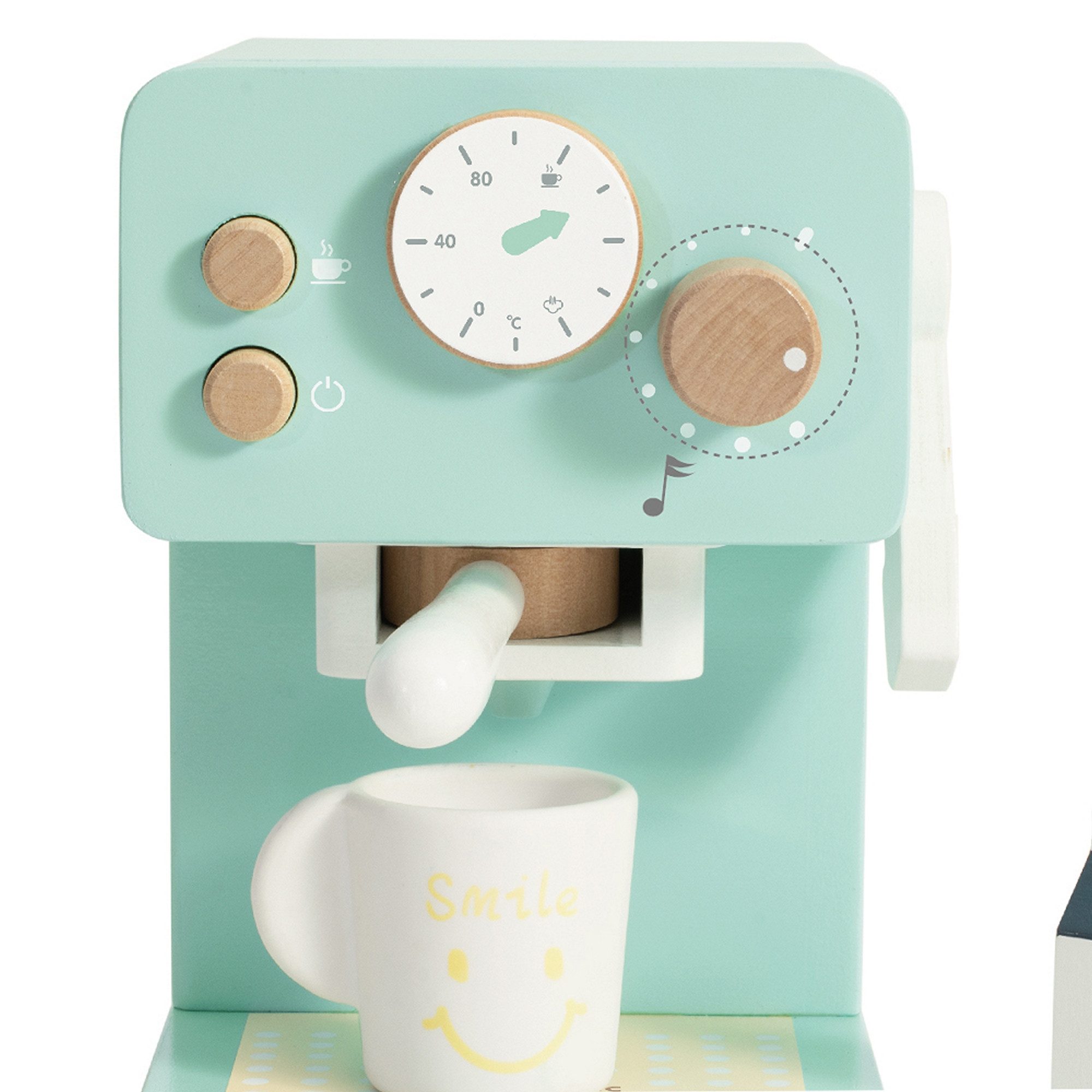 Classic World Kinder-Kaffeemaschine Classic World - Kaffeeautomat - 11,7x13,7x15,8cm - ab 18 Monaten, aus Holz