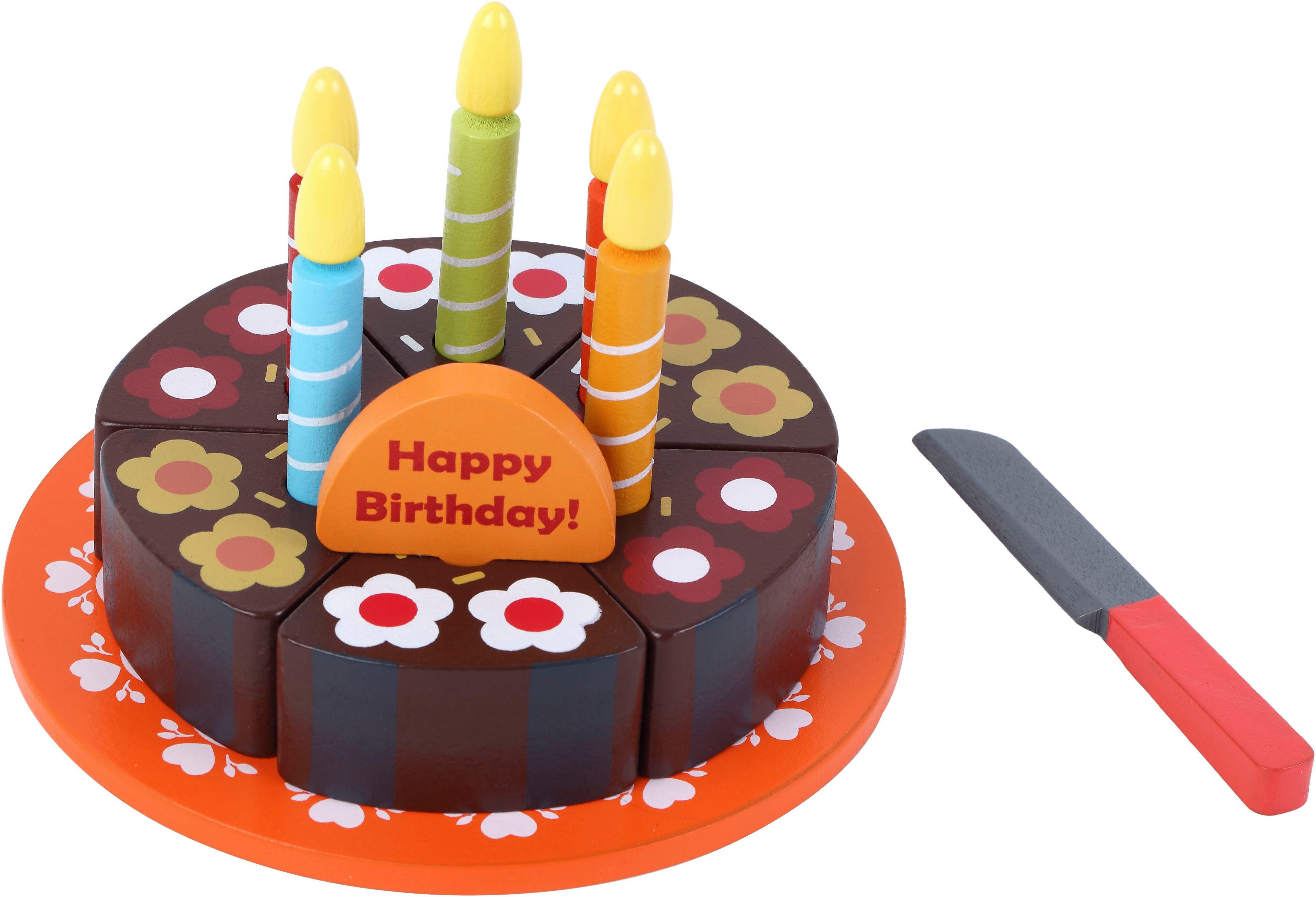 Tanner Spiellebensmittel Geburtstagstorte zum Schneiden, (14-tlg)