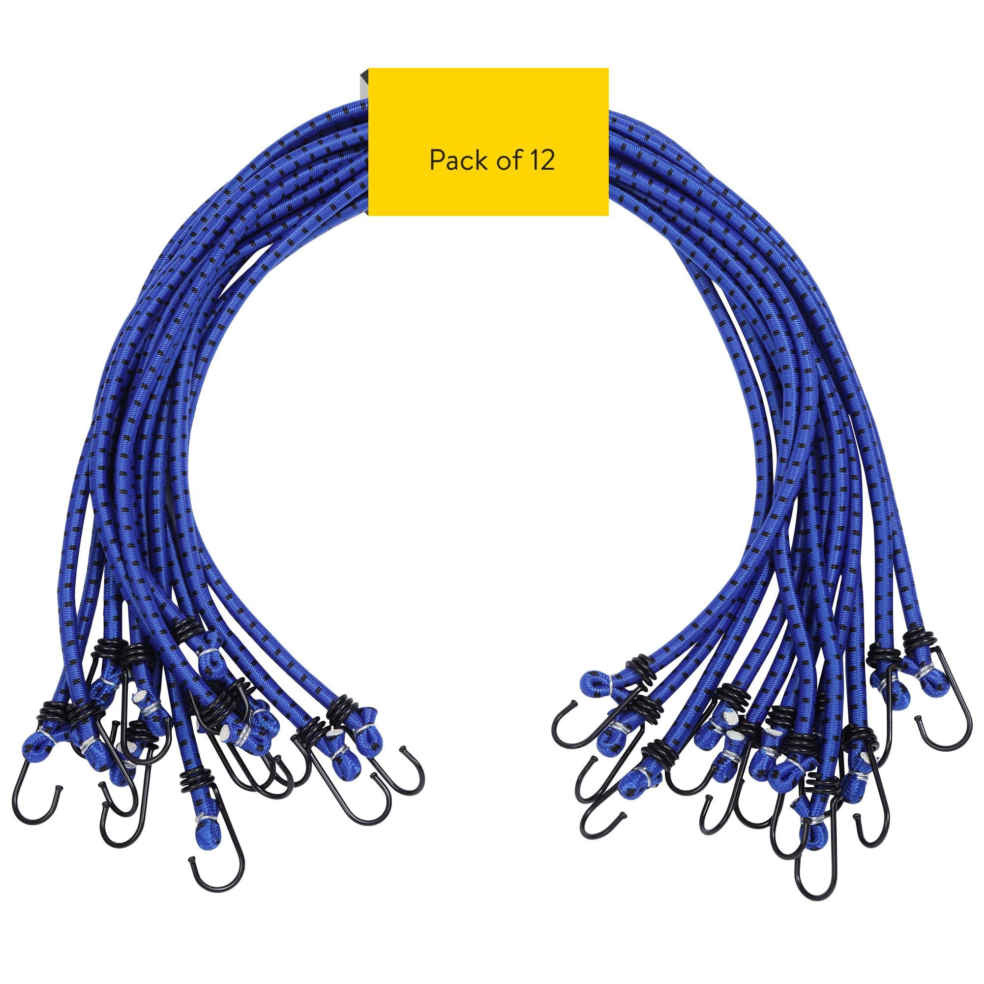 PRETEX Spanngurt 12er Set Universal Expander Gepäckspanner mit Haken 88 cm lang (1-St)