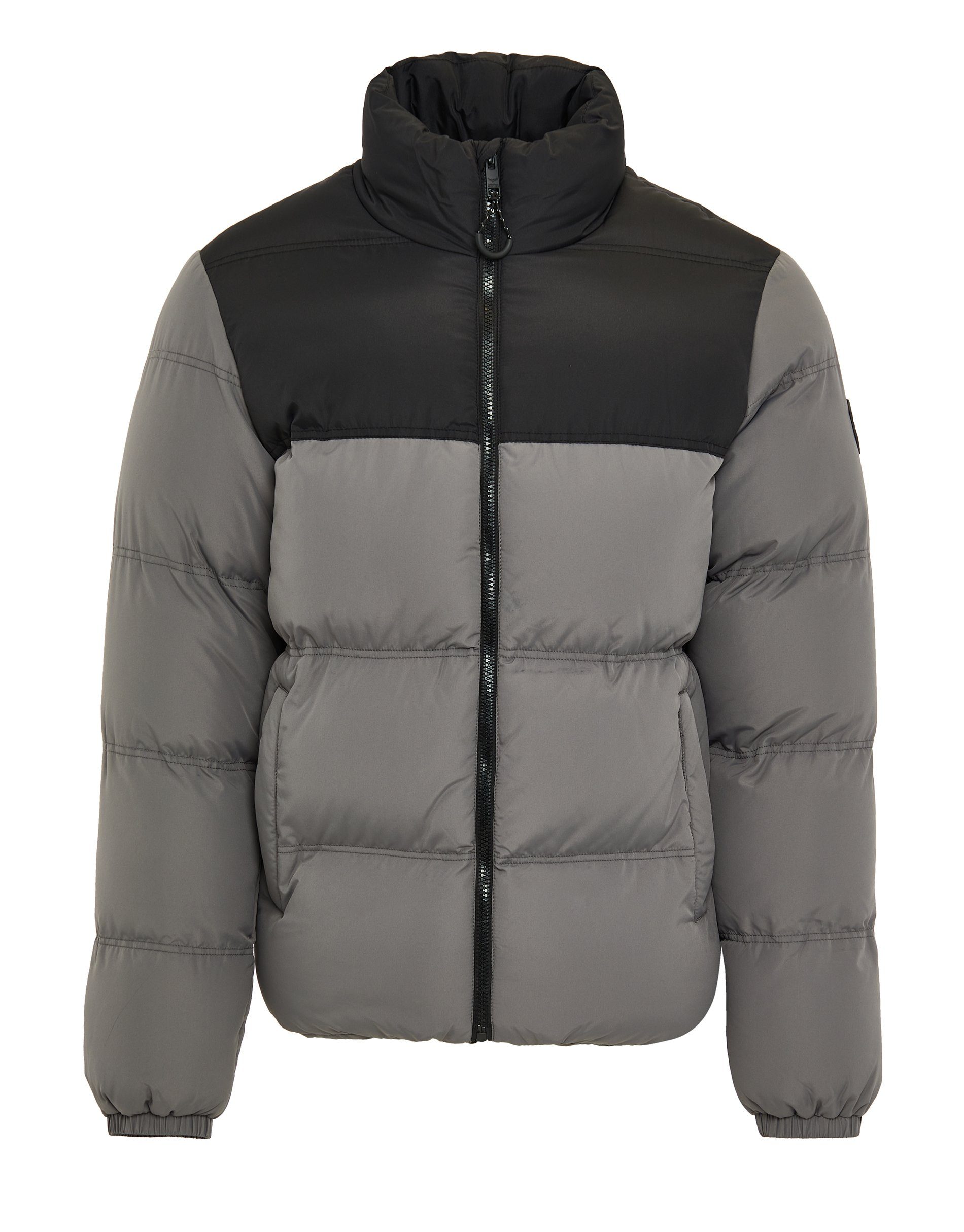 Threadbare Winterjacke schwarz/grau Black Padded Slate- Jacket Firth THB