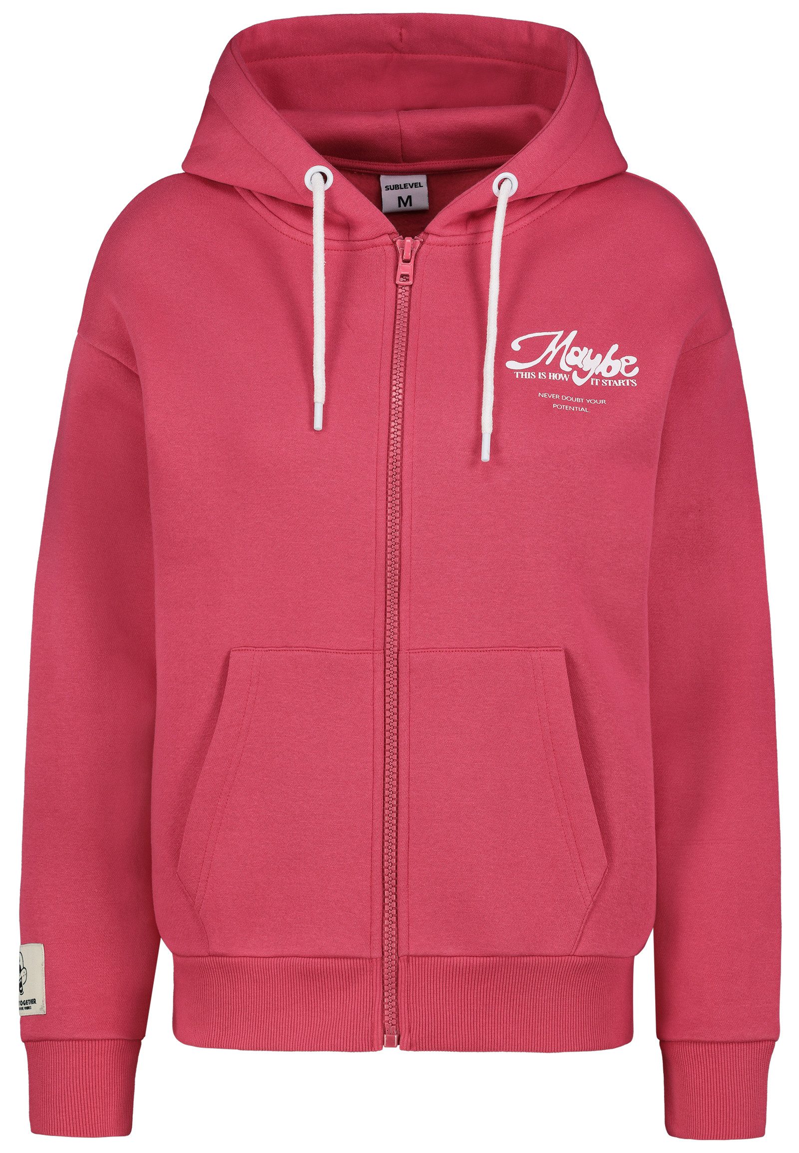 SUBLEVEL Kapuzensweatjacke Damen Jacke mit Prints günstig online kaufen