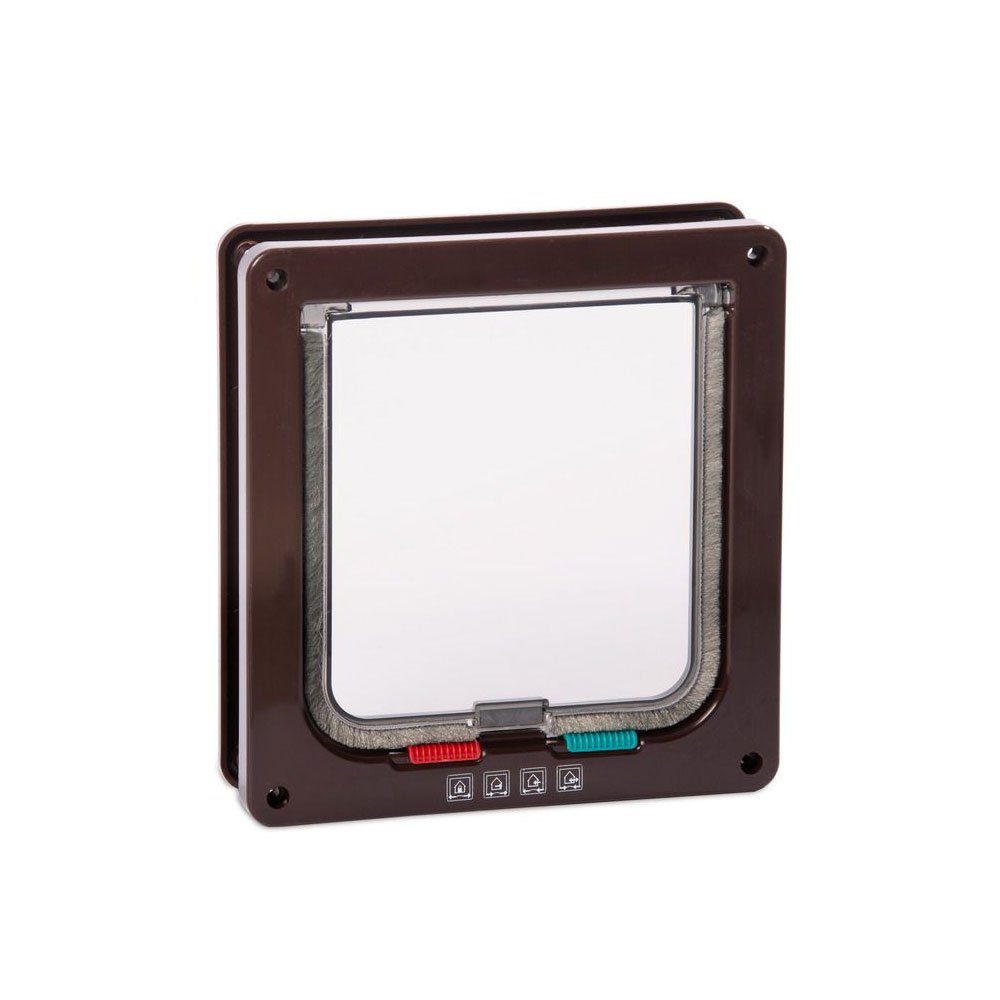 Karlie Katzenklappe Karlie 4-Wege-Katzentür - Braun