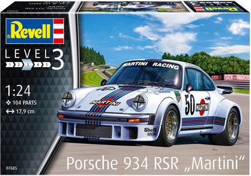 Revell® Modellbausatz Porsche 934 RSR "Martini", Maßstab 1:24, Made in Europe