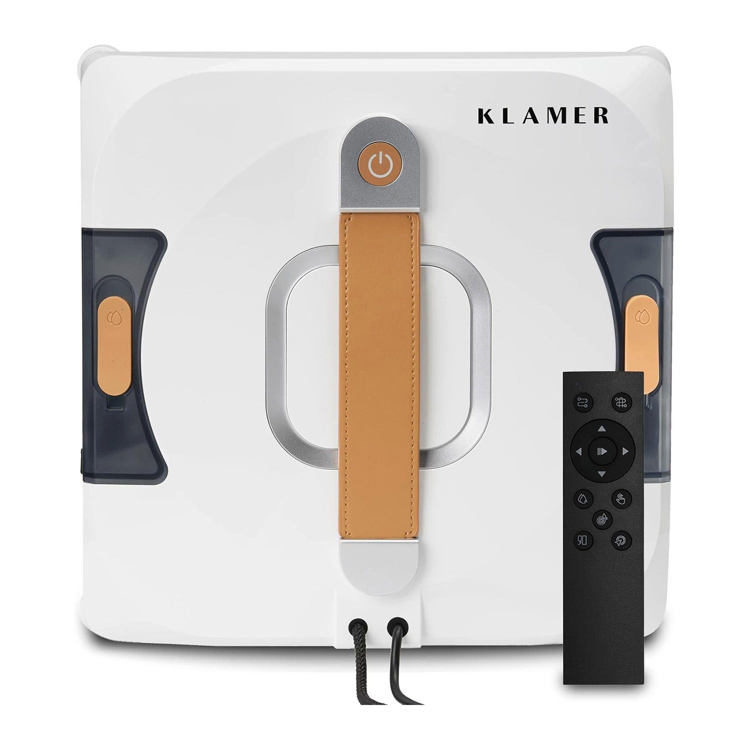 KLAMER Fensterputzroboter Kompakter Fensterroboter mit automatischer Kanten-Erkennung, Dual Spr…, Randerkennung, Absturzsicher,2 Modi, Fernbedienung/App Steuerung