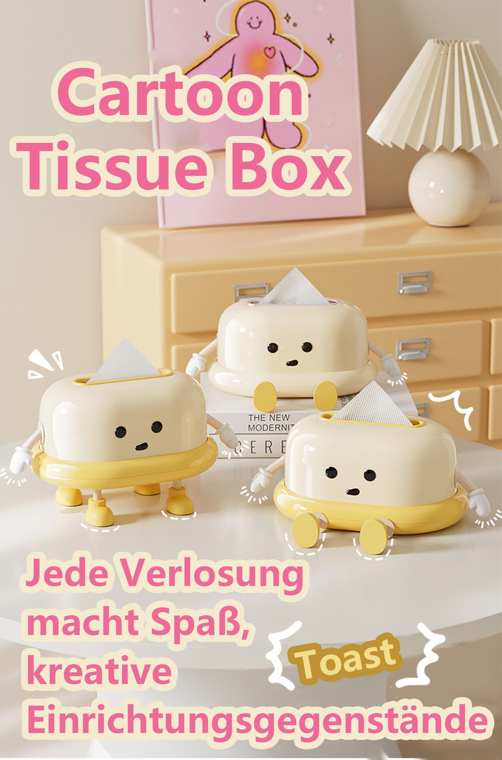 Jumpeak Papiertuchbox Feuchttücherbox,taschentuchbox quadratisch,taschentücher box, taschentücher box spender,deko wohnzimmer,deko aesthetic,2Farbe
