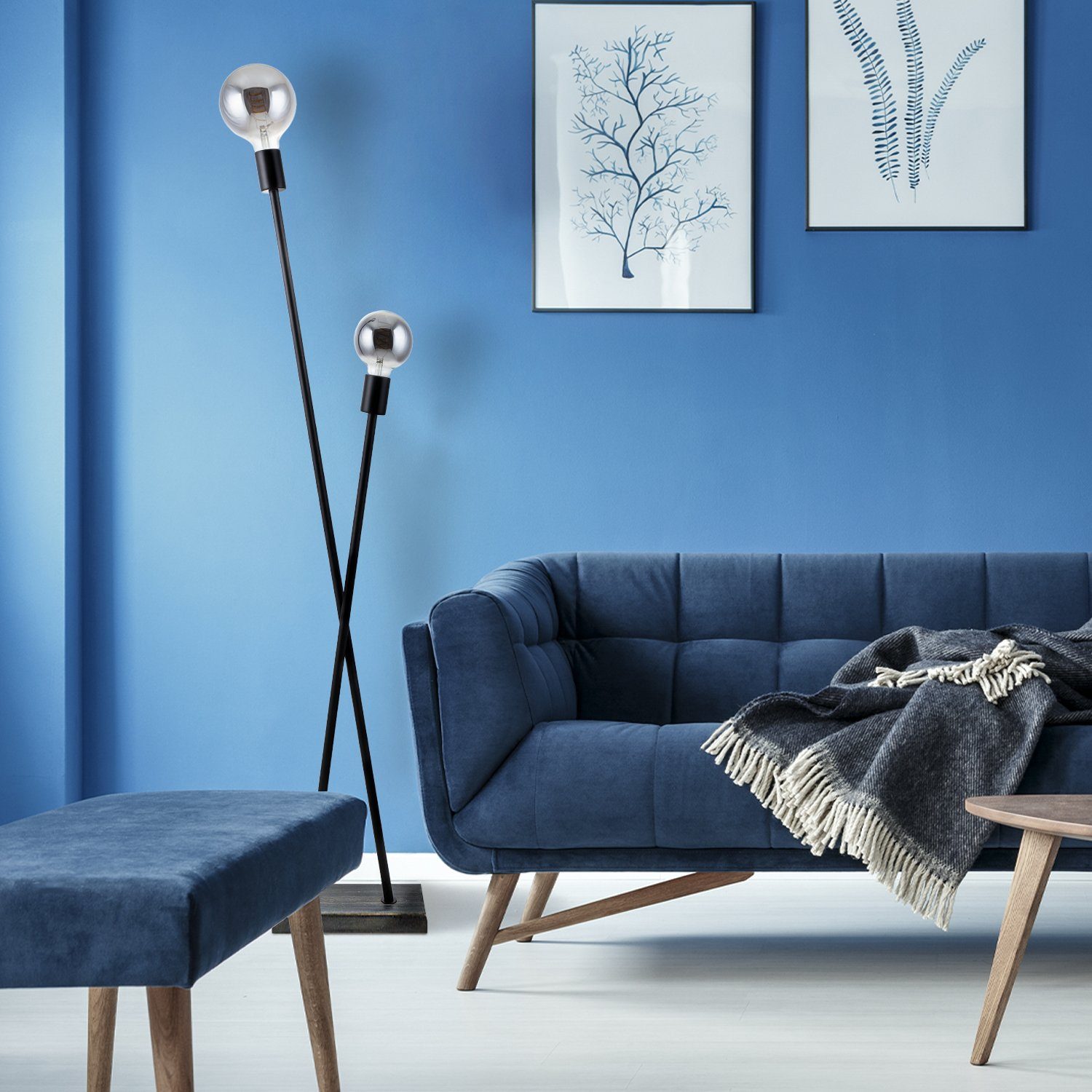Paco Home Stehlampe IKS, ohne Leuchtmittel, Stehlampe LED Lampe Wohnzimmer günstig online kaufen