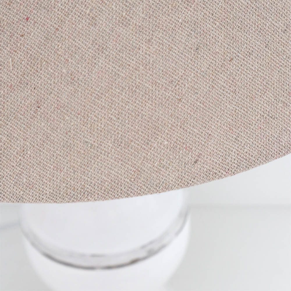 Grafelstein Tischleuchte Tischlampe MARLA weiß beige aus Holz im Landhausst günstig online kaufen