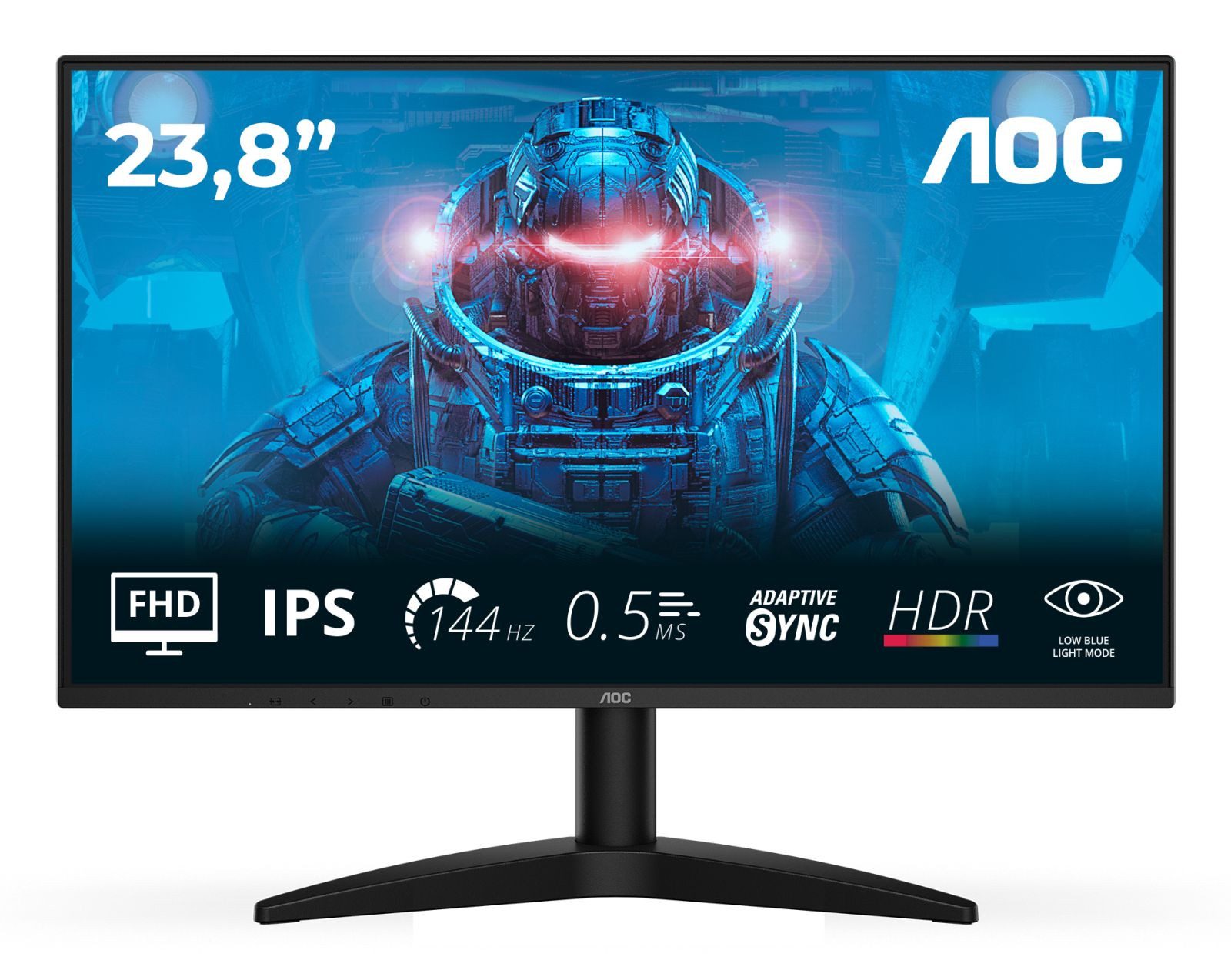 AOC 27B36X - LED - 68.6 cm (27) - 1920 x 1080 Full HD (1080p) @ 144 kHz - TFT-Monitor (1920 x 1080 px, Full HD, 0,5 ms Reaktionszeit, 144 Hz, IPS, HDCP, HDR, Kopfhörerbuchse)
