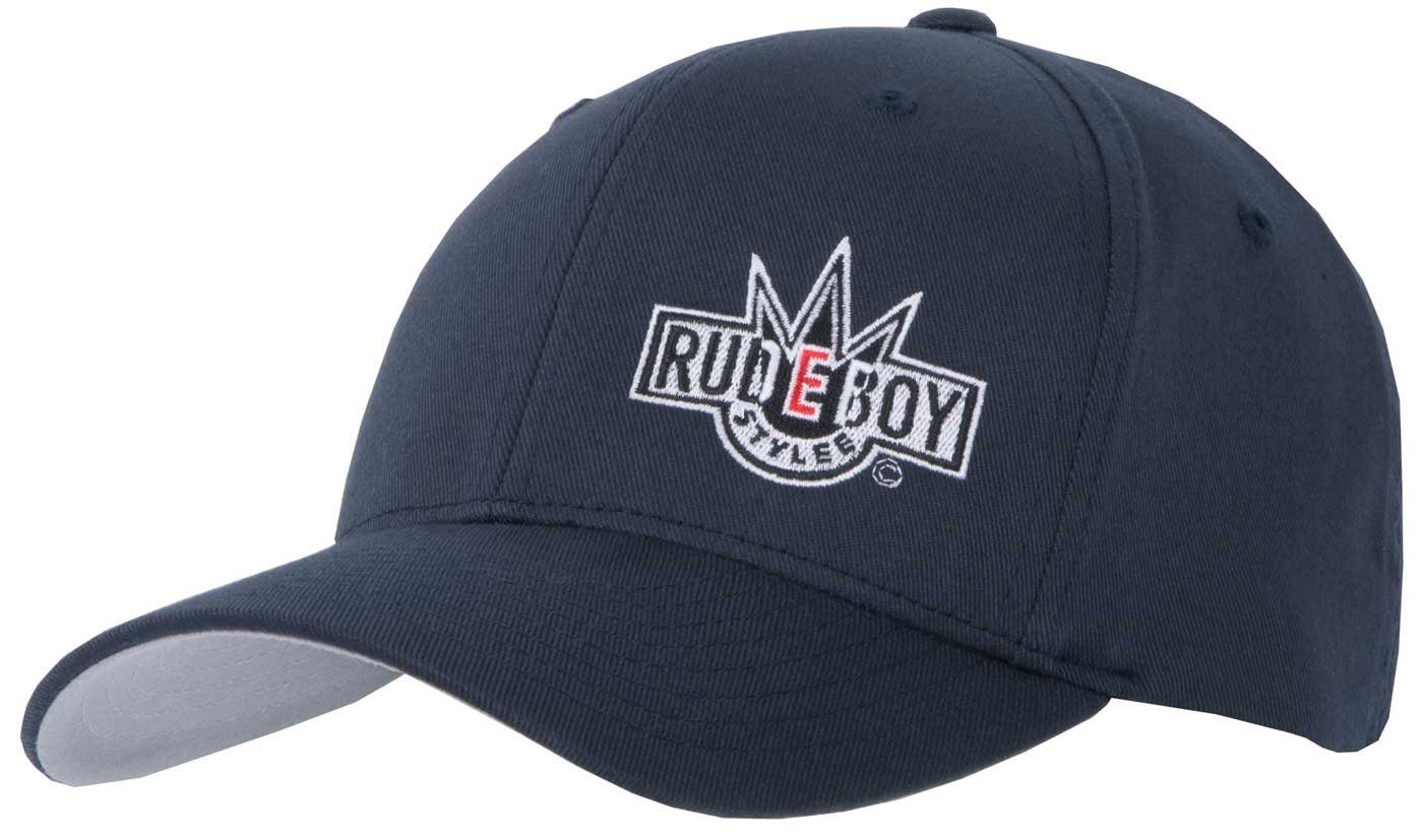 Rudeboy Stylee Flex Cap Flexfit Cap Classic bestickt für Damen, Herren und Kinder hinten geschlossen, verstärkte Front, mittleres Profil
