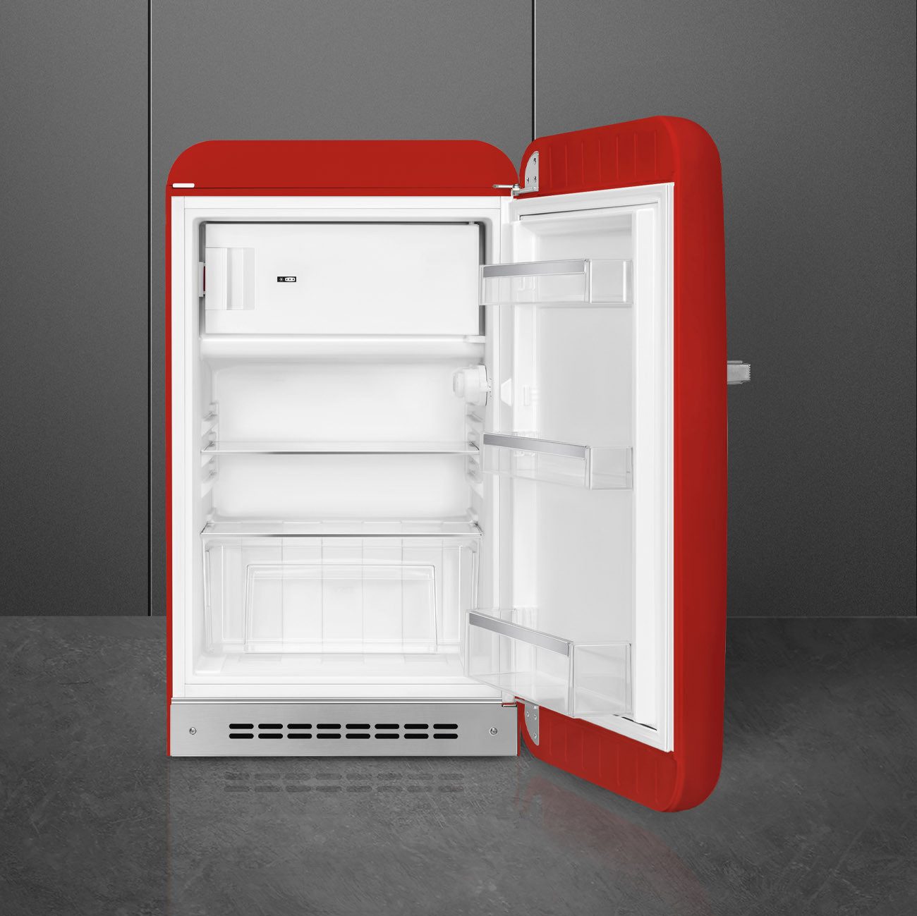 Smeg Kühl-/Gefrierkombination FAB10RRD6, 97.0 cm hoch, 54.5 cm breit, Retro-Design, Kompakter Kühlschrank mit intergriertem Gefrierfach