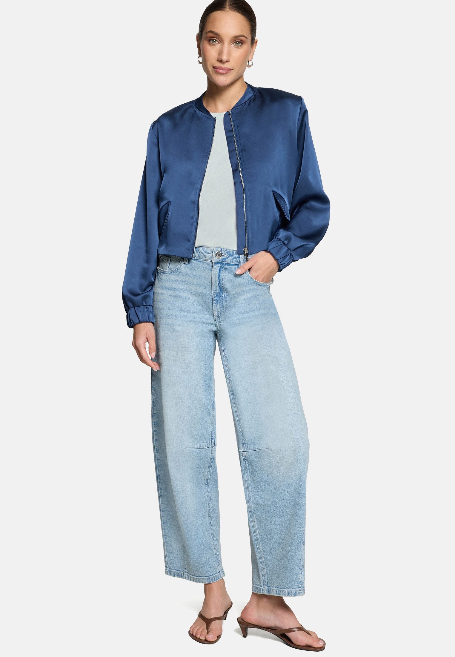Zero Jackenblazer Damen langarm Material.