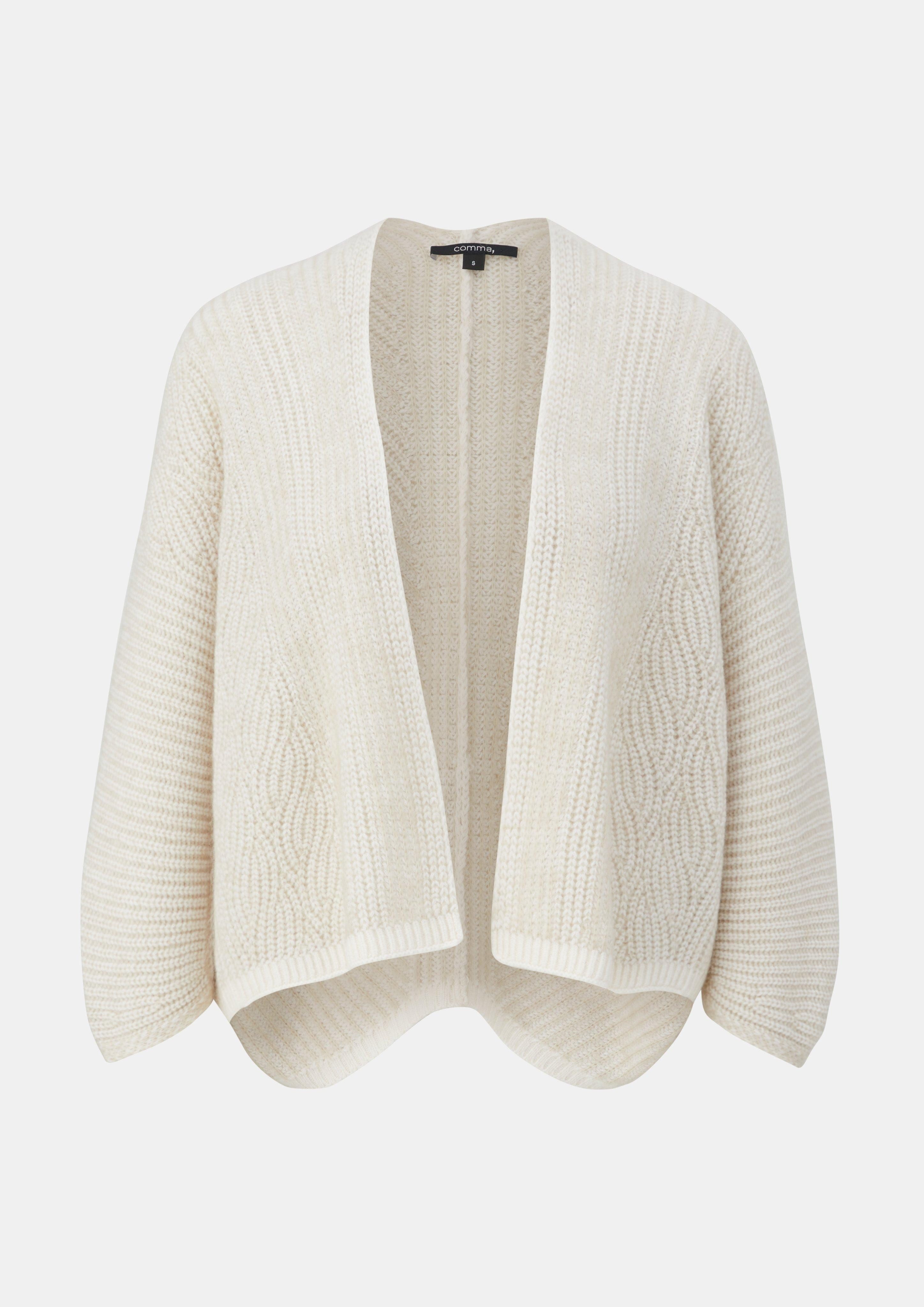 comma Strickjacke Strickjacke mit Alpaka und günstig online kaufen