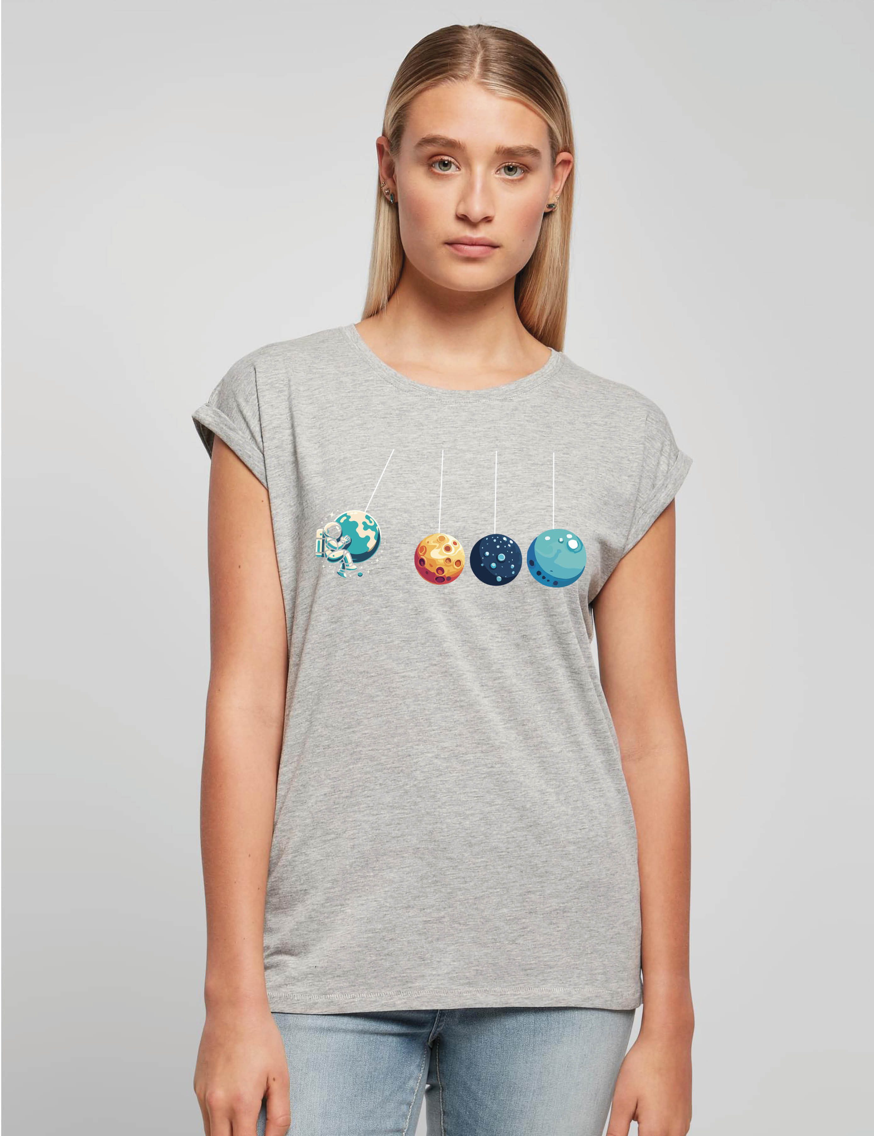 Youth Designz Print-Shirt "Planeten Universum" Damen T-Shirt Statement Gesc günstig online kaufen