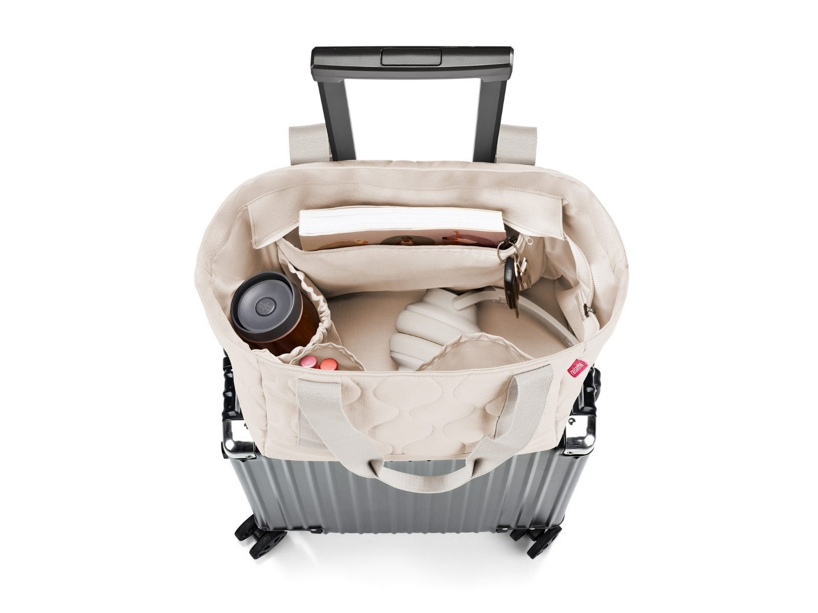 REISENTHEL® Tragetasche travelshopper puffer stone – Bild 5 von 5